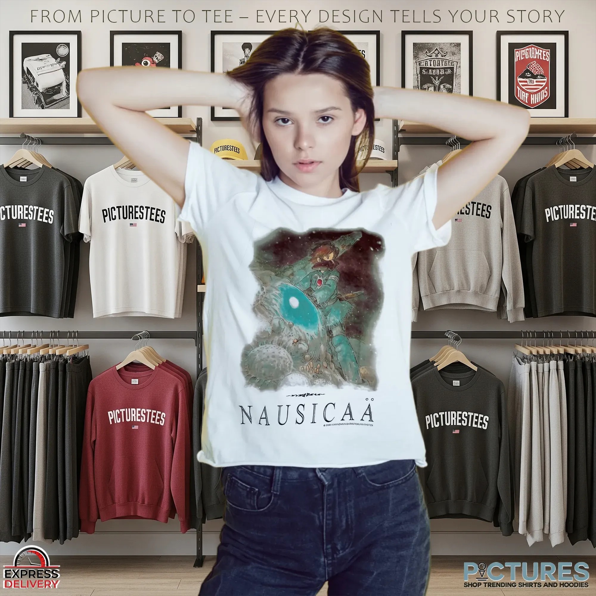 Nausicaä of the Valley of the Wind Vintage Manga Studio Ghibli Miyazaki 2000 T Shirt