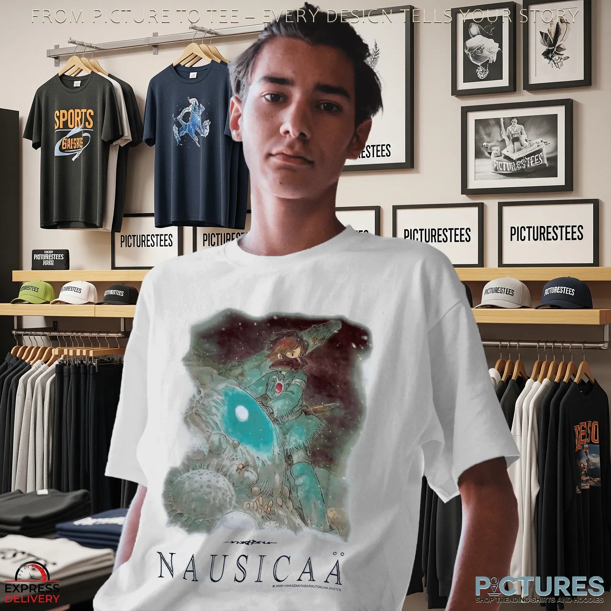 Nausicaä of the Valley of the Wind Vintage Manga Studio Ghibli Miyazaki 2000 T Shirt