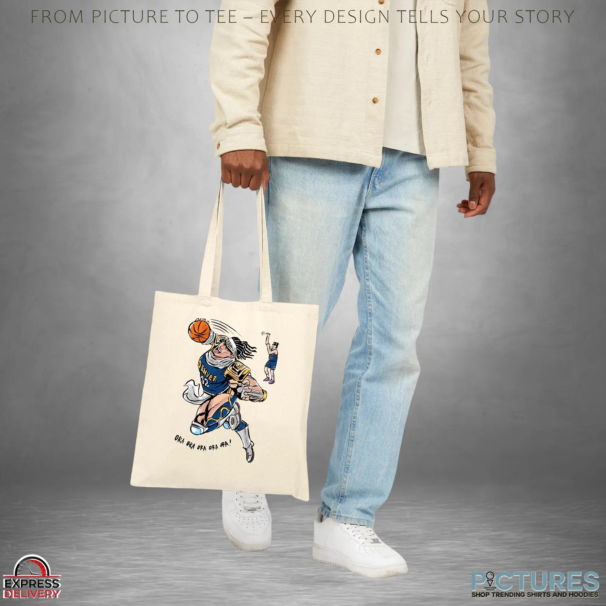 Nikola Jokić Vs Aaron Gordon Denver Nuggets NBA Ora Ora Ora Ora Ora Anime Graphic T Shirt