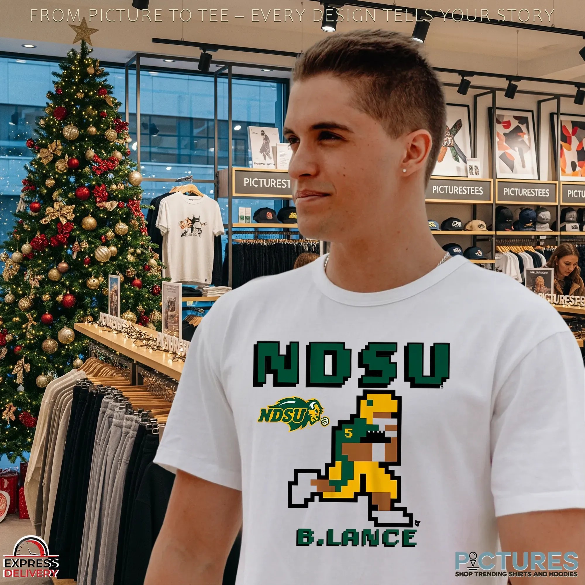 North Dakota State Football Bryce Lance Retro Baller Pixel Game T Shirt North Dakota State Football Bryce Lance Retro Baller Pixel Game T Shirt