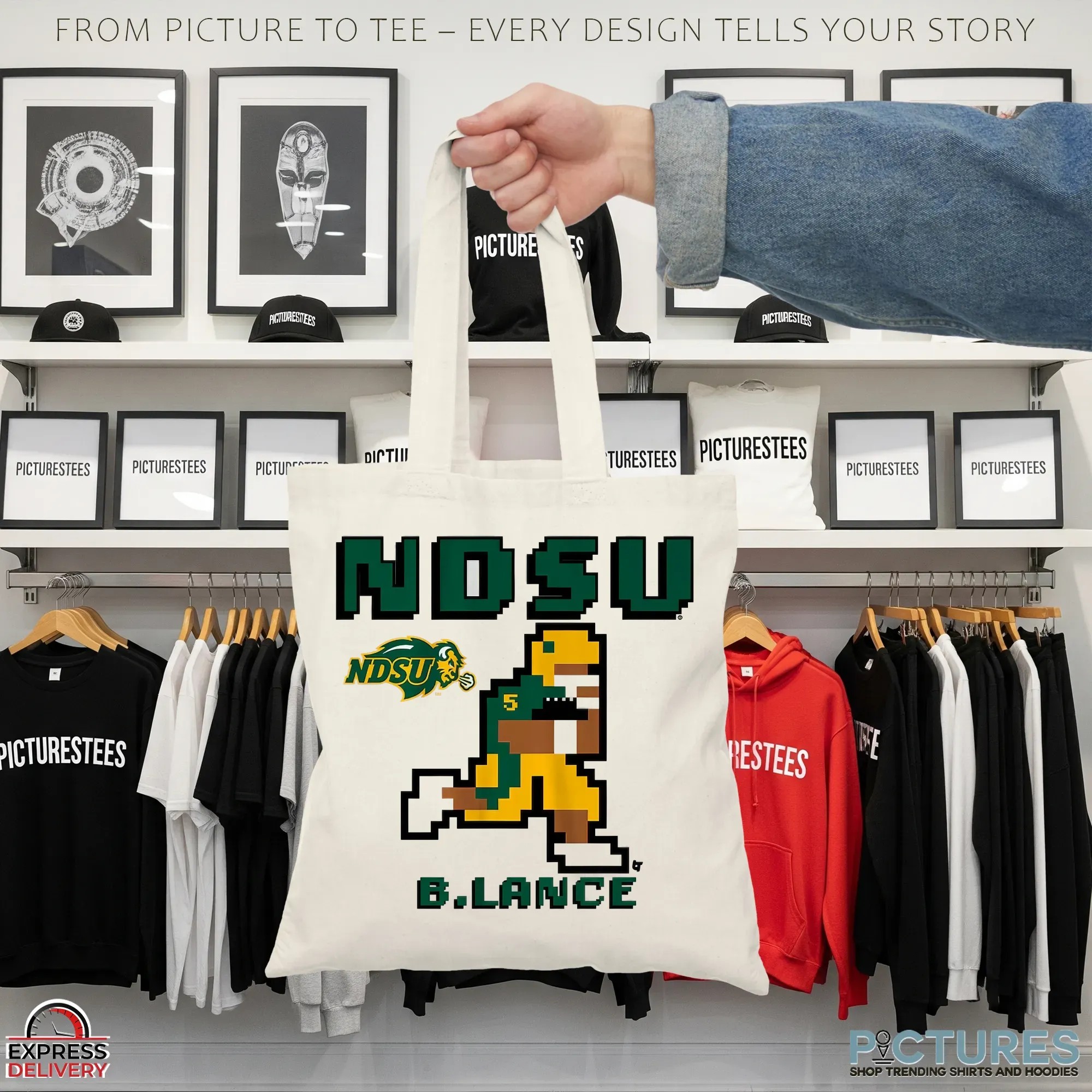 North Dakota State Football Bryce Lance Retro Baller Pixel Game T Shirt North Dakota State Football Bryce Lance Retro Baller Pixel Game T Shirt