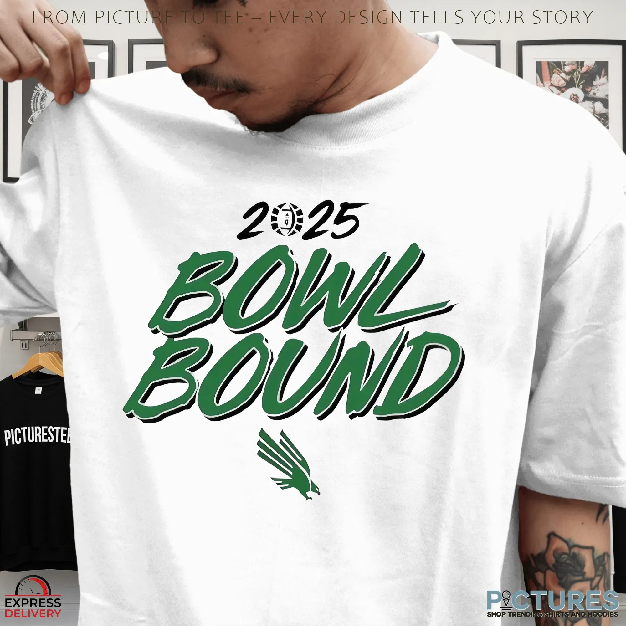 North Texas Mean Green Football 2025 Bowl Bound T Shirt
