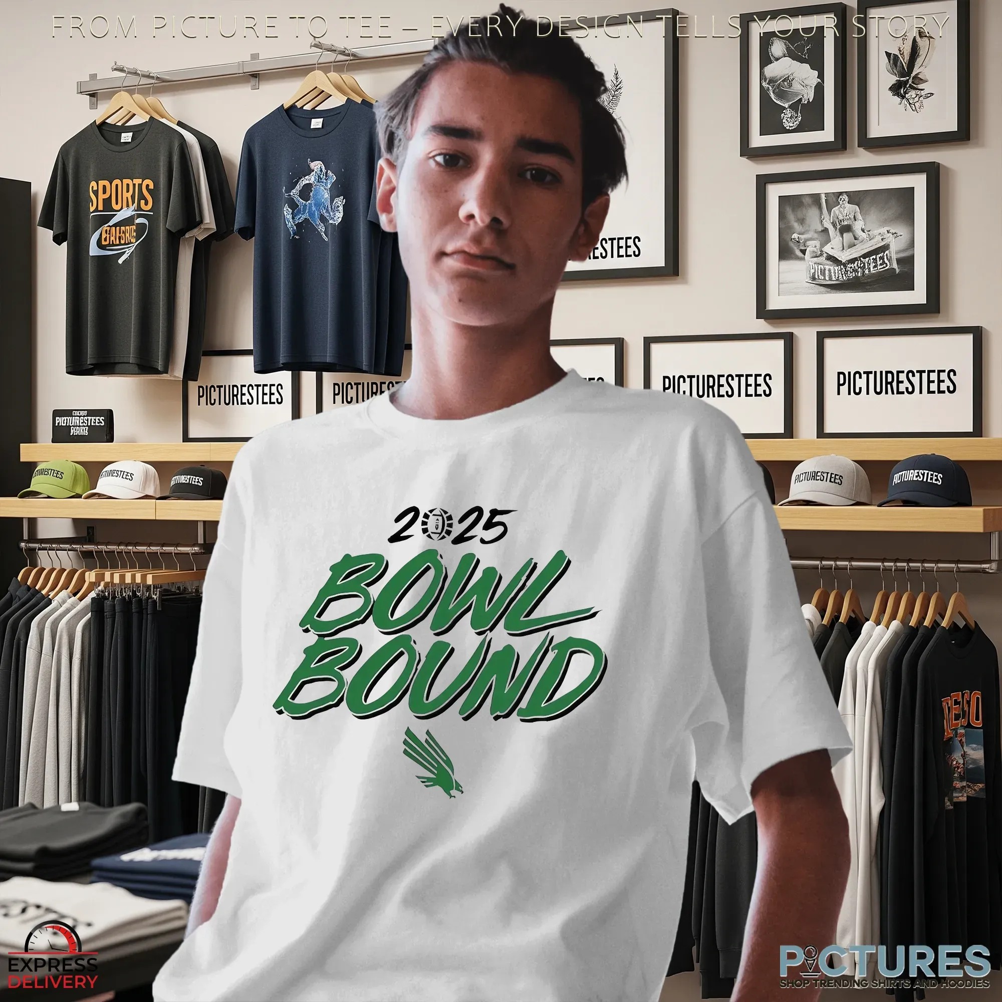 North Texas Mean Green Football 2025 Bowl Bound T Shirt