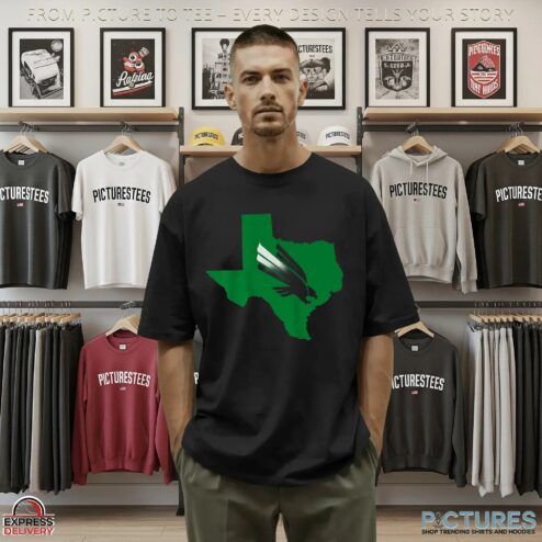 North Texas Texas Diving Eagle T Shirt