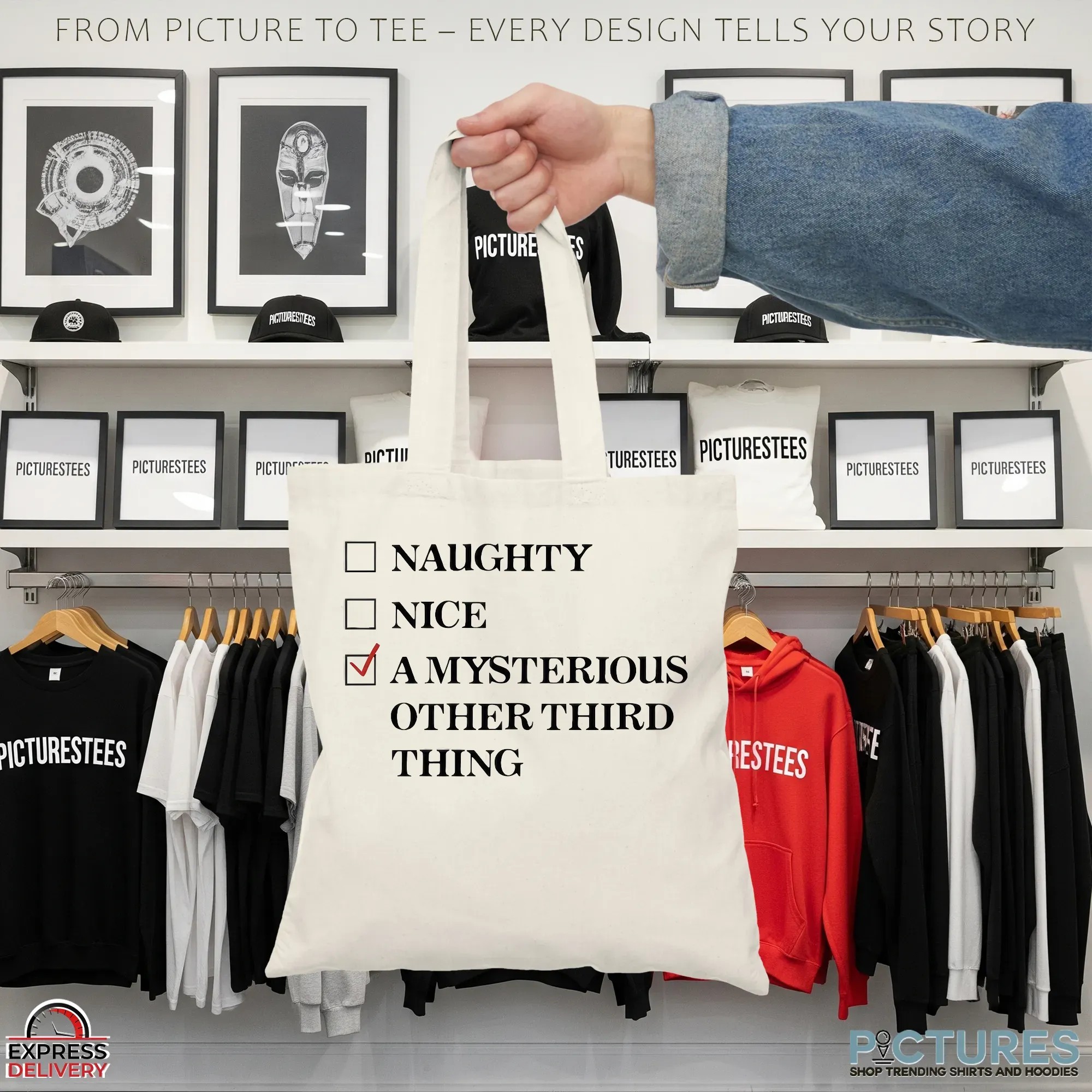 Not Naughty Not Nice It's A Mysterious Other Third Third Thing T Shirt
