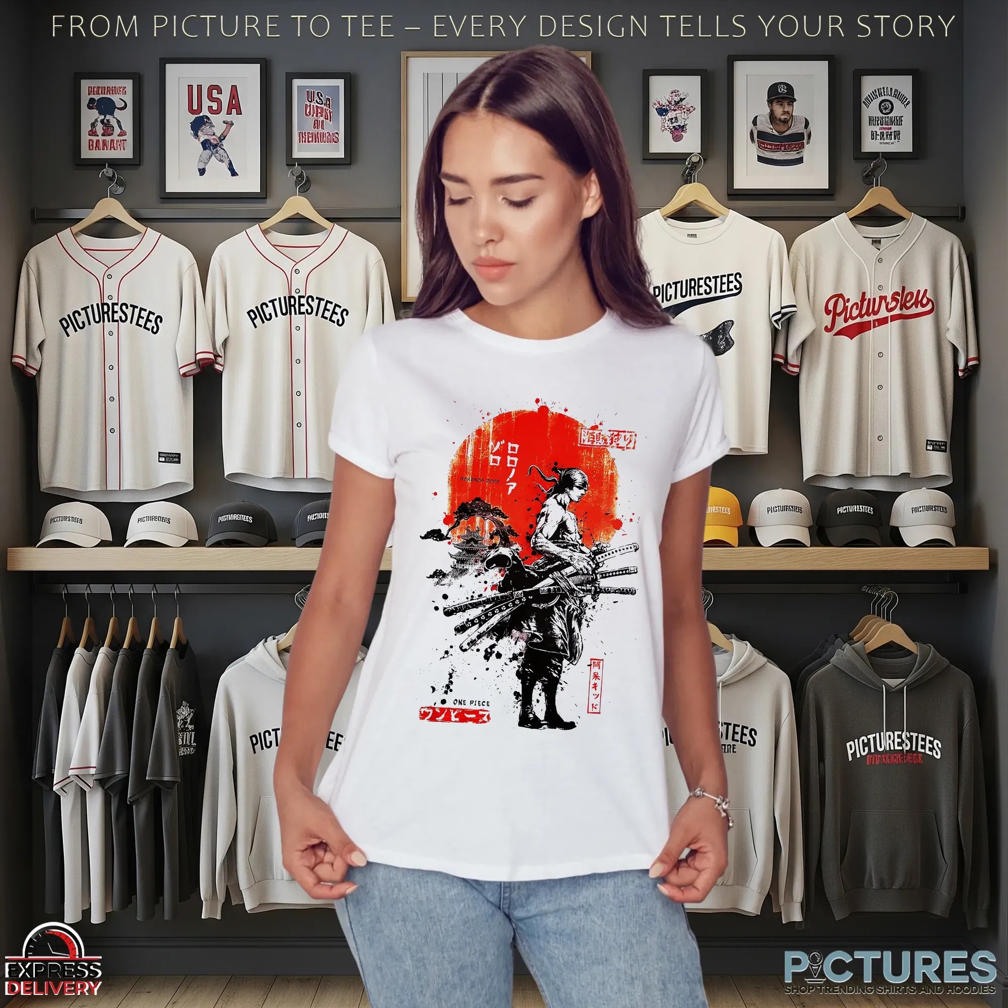 One Piêc Japanese Samurai Limited Edition Anime Manga Legend T Shirt
