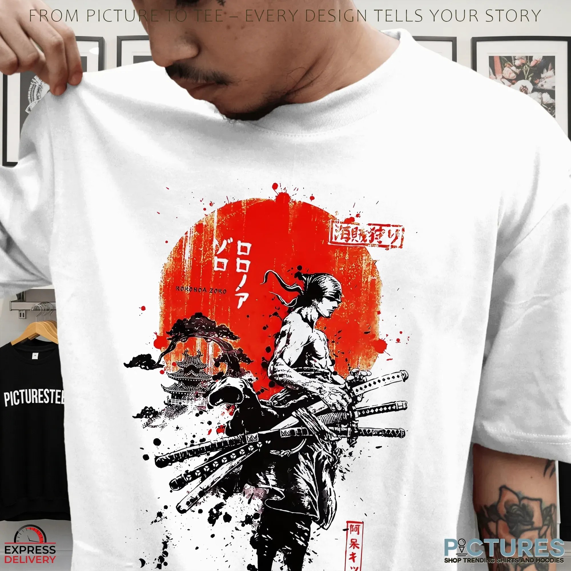One Piêc Japanese Samurai Limited Edition Anime Manga Legend T Shirt