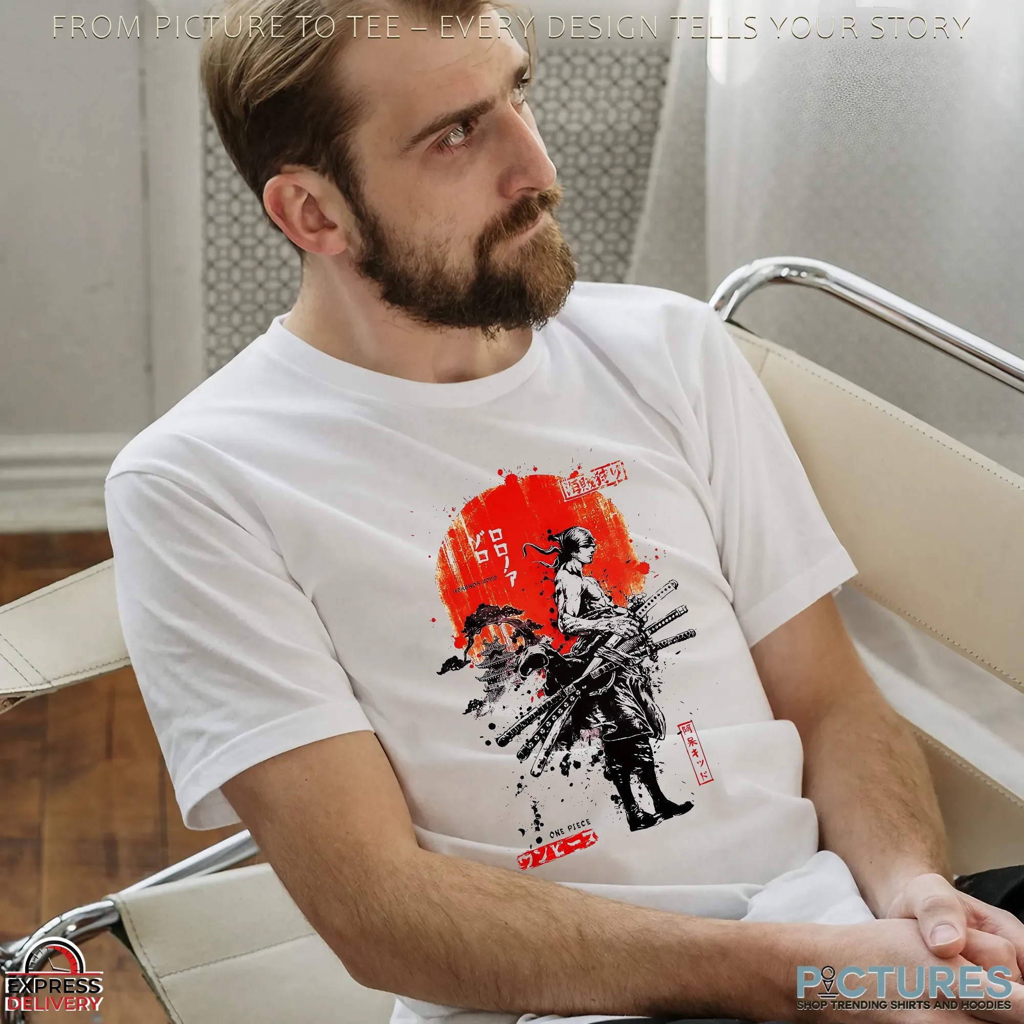 One Piêc Japanese Samurai Limited Edition Anime Manga Legend T Shirt