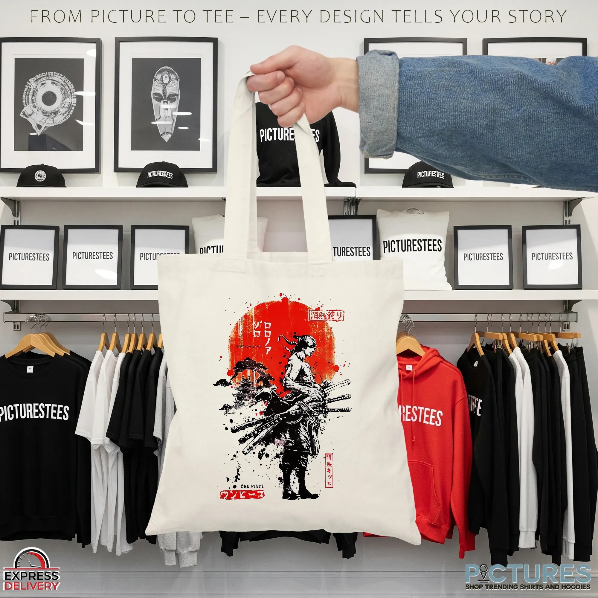 One Piêc Japanese Samurai Limited Edition Anime Manga Legend T Shirt