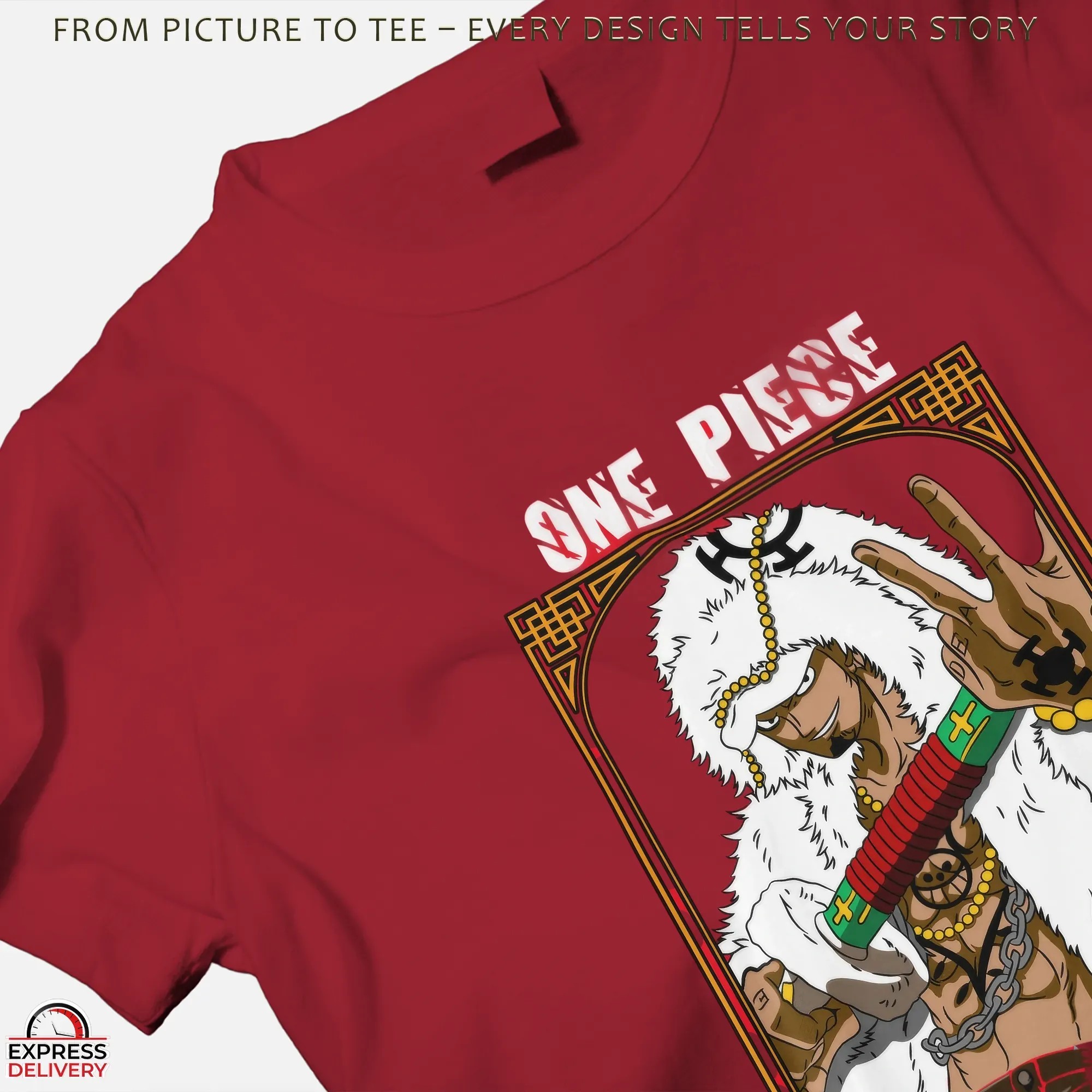 One Piece Trafalgar Law Anime Sword Pose Graphic T Shirt