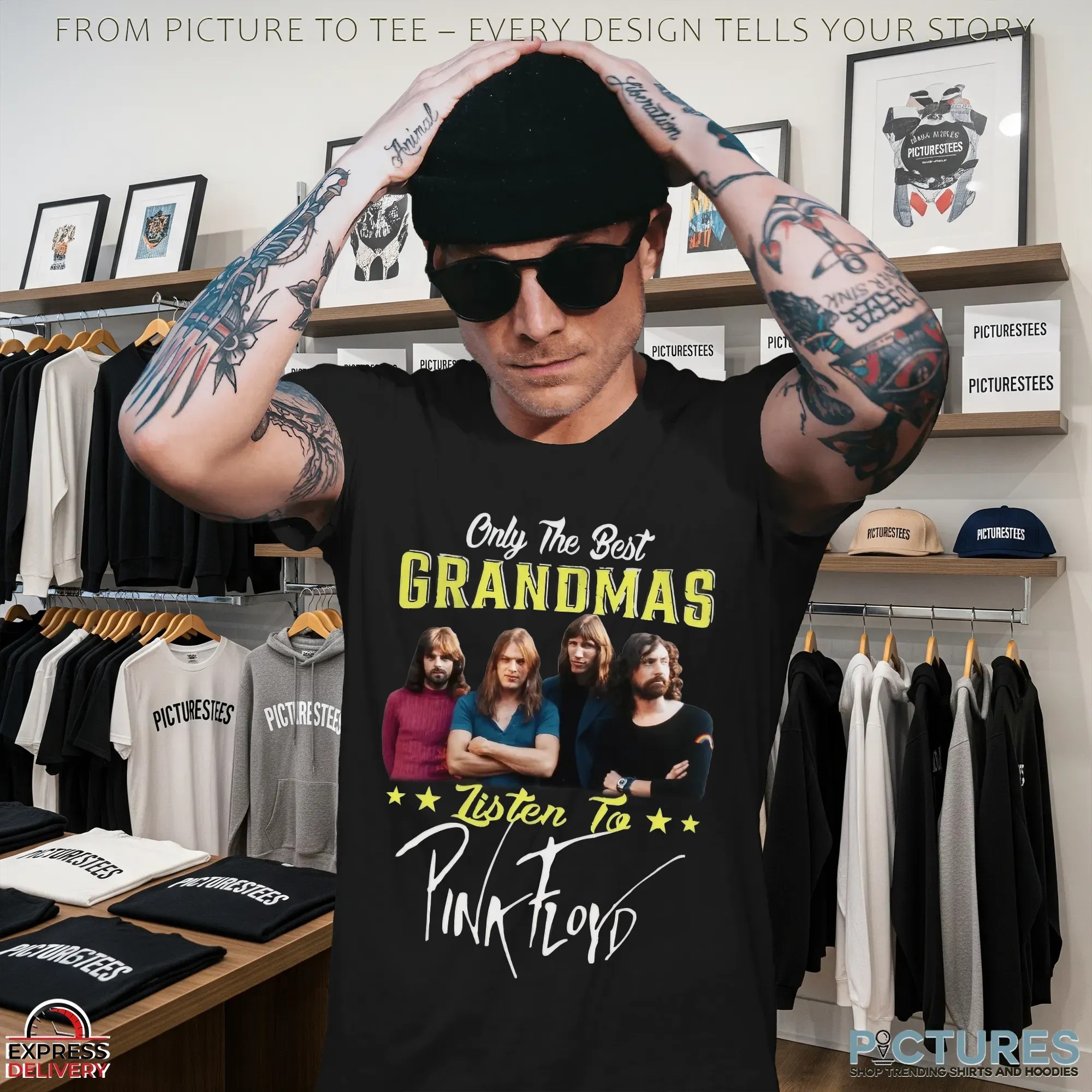 Only The Best Grandmas Listen To Pink Floyd Vintage Band T Shirt