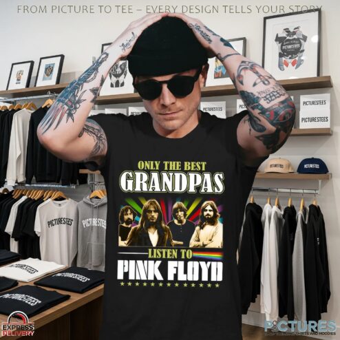 Only The Best Grandpas Listen To Pink Floyd Vintage T Shirt