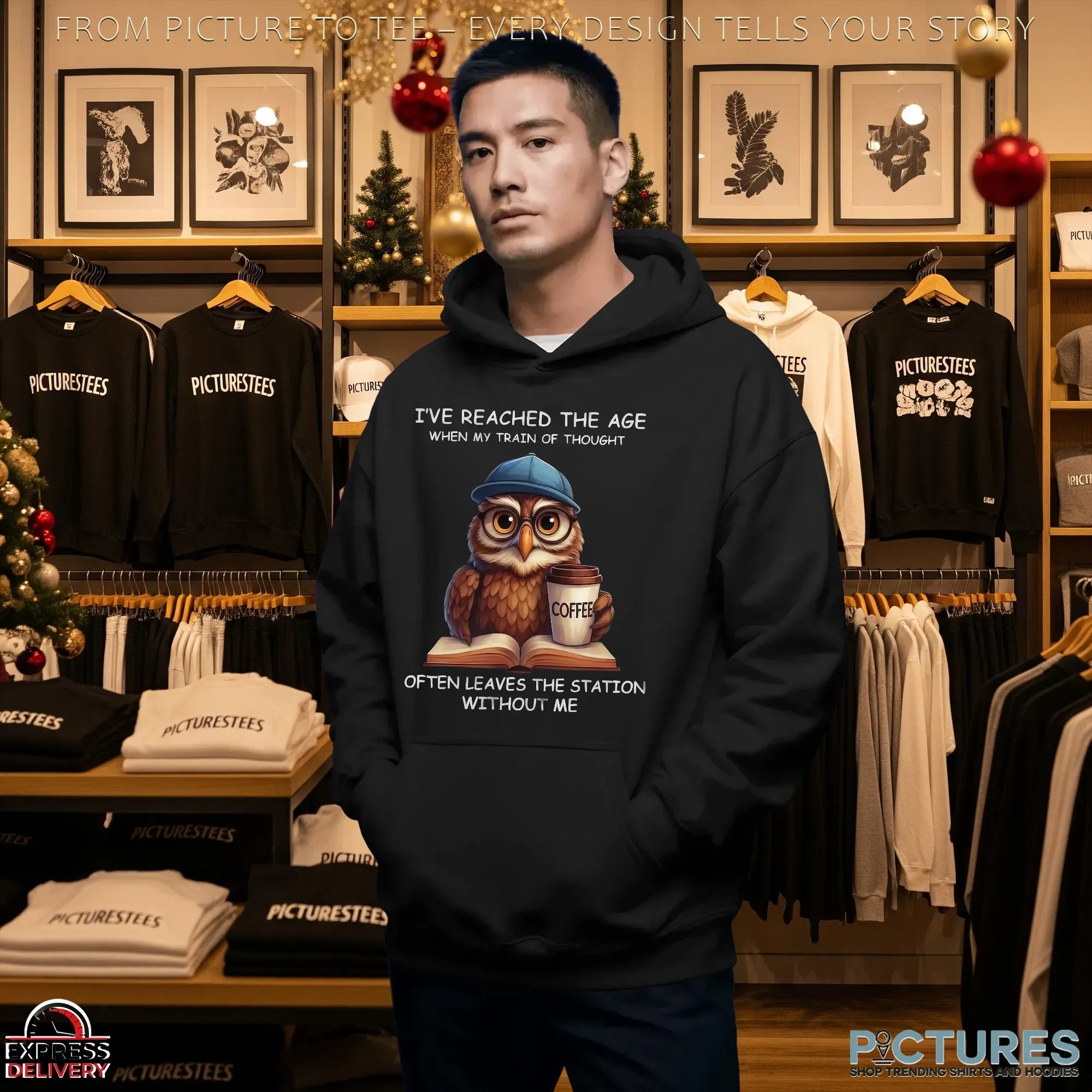 Owl Meme I Have Reached The Age When My Train Of Thought Often Leaves The Station Without Me T Shirt Owl Meme I Have Reached The Age When My Train Of Thought Often Leaves The Station Without Me T Shirt