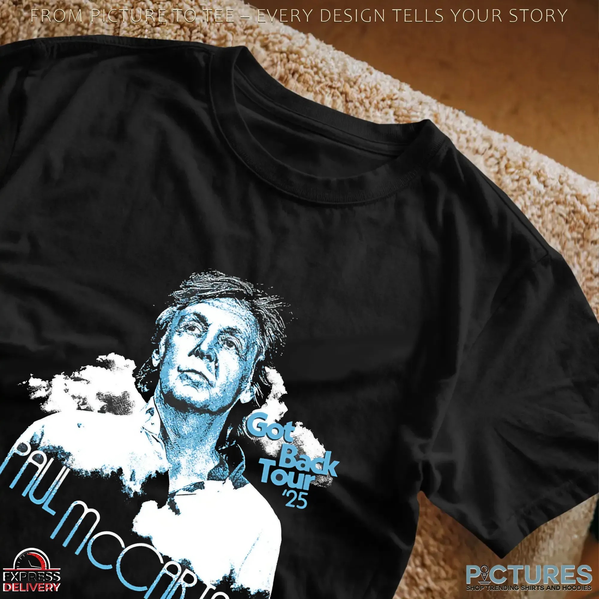 Paul McCartney Got Back '25 Tour Graphic Portrait T Shirt