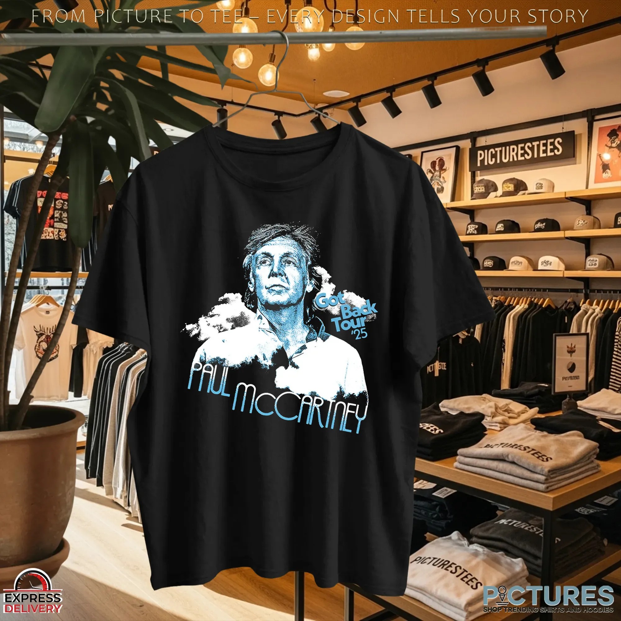 Paul McCartney Got Back '25 Tour Graphic Portrait T Shirt