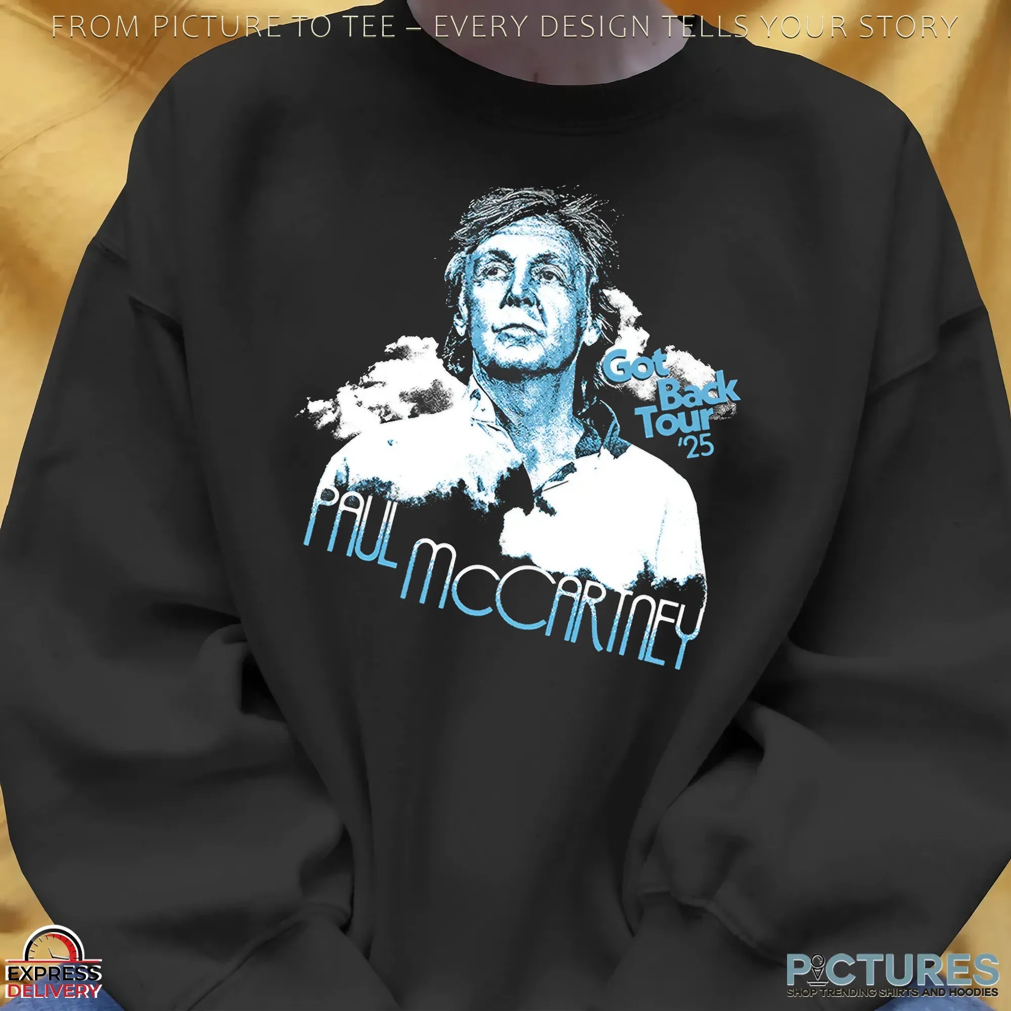 Paul McCartney Got Back '25 Tour Graphic Portrait T Shirt