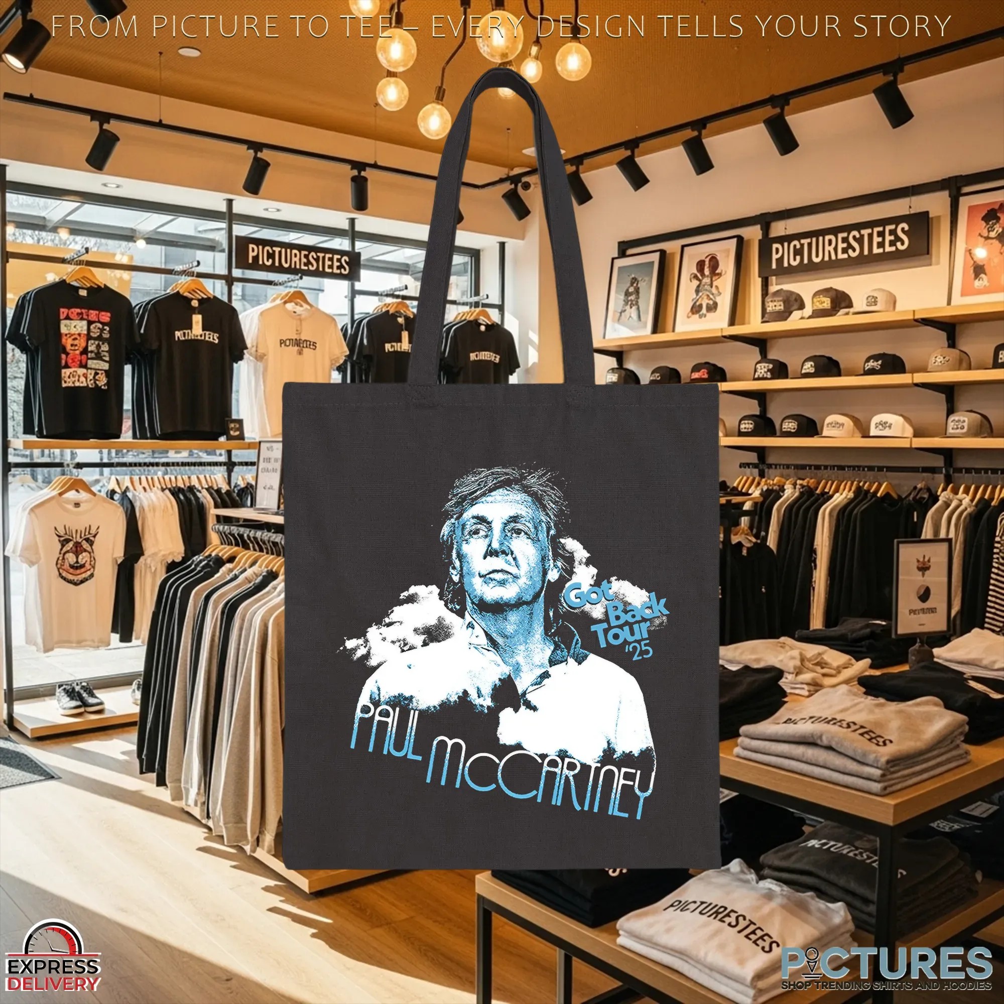 Paul McCartney Got Back '25 Tour Graphic Portrait T Shirt