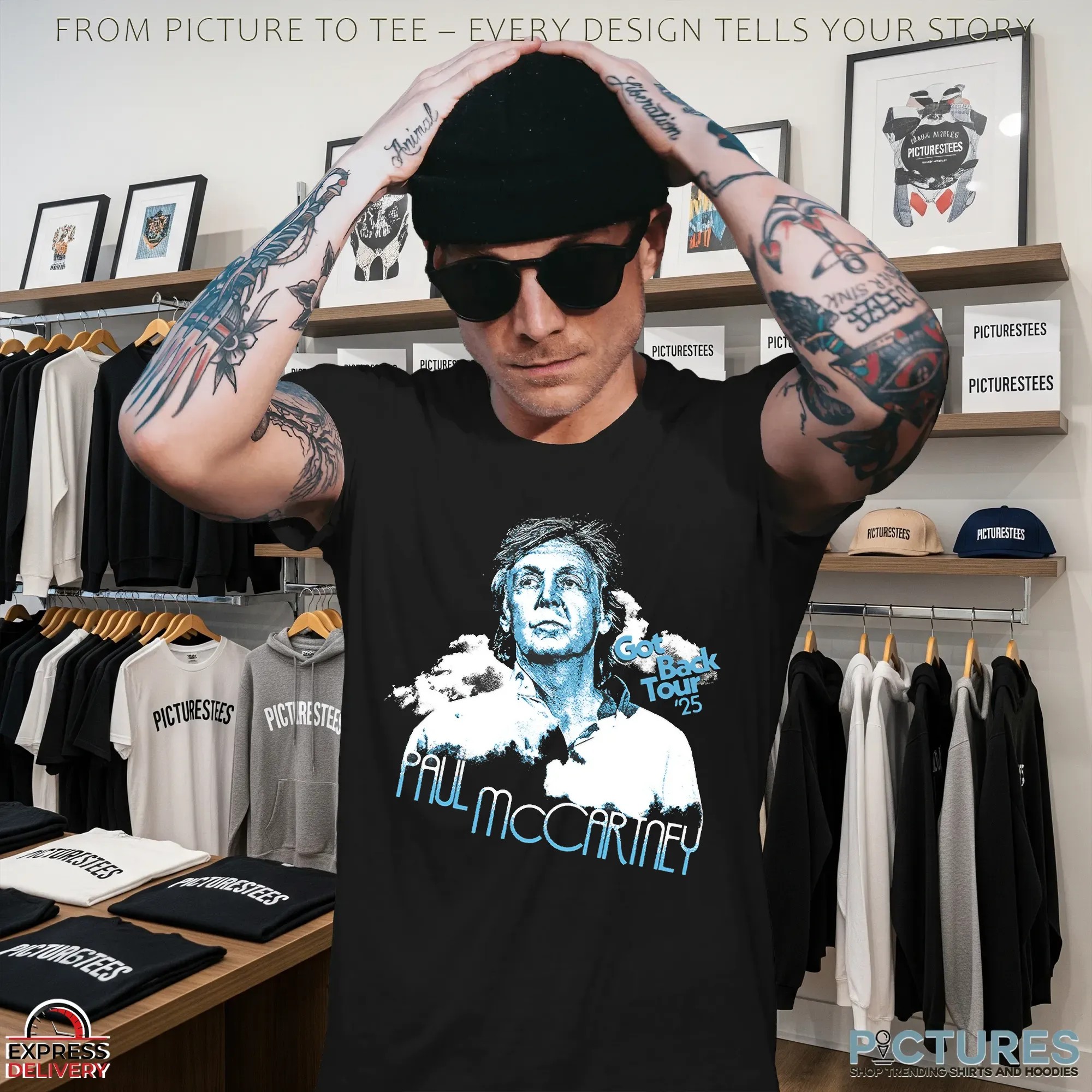 Paul McCartney Got Back '25 Tour Graphic Portrait T Shirt
