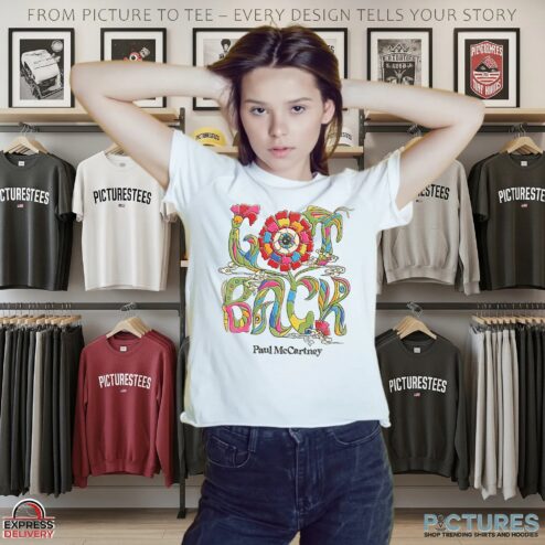 Paul McCartney Got Back Floral Tour '25 T Shirt