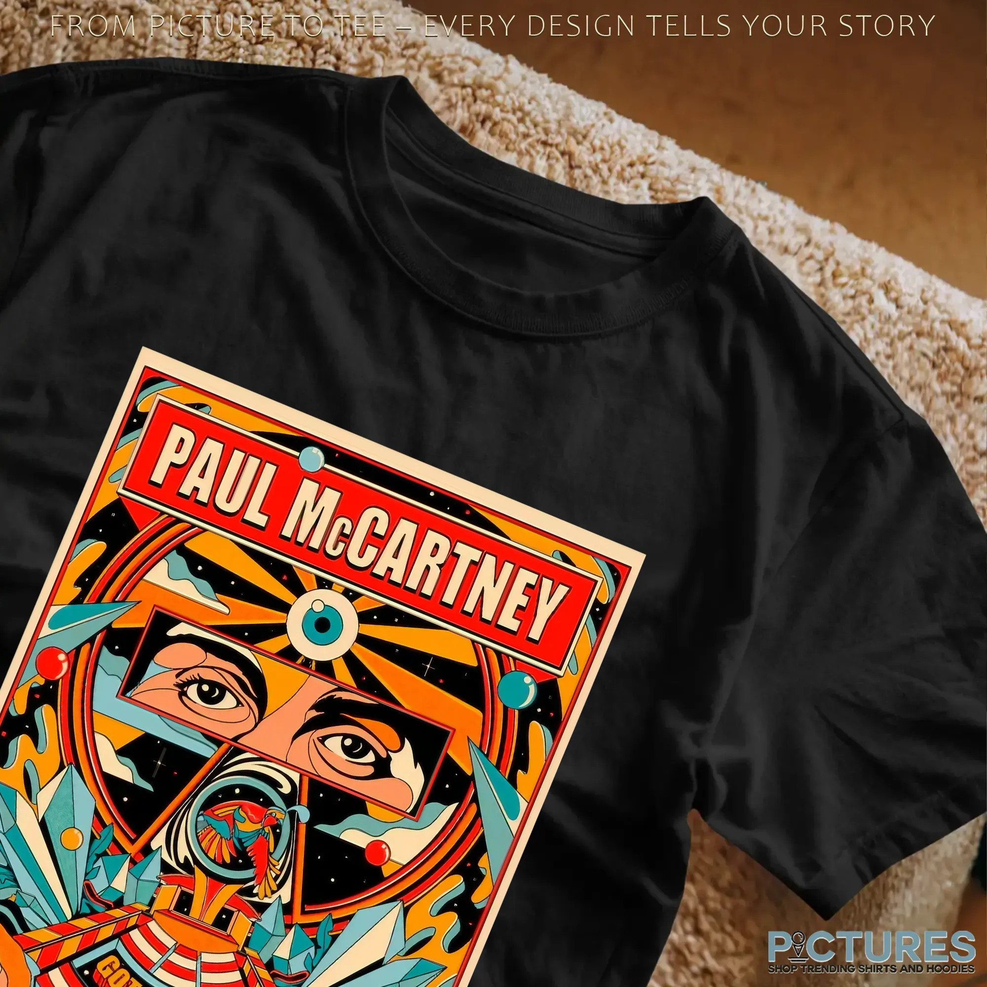 Paul McCartney Got Back Icon 2025 Tour Santa Barbara Event T Shirt - Copy