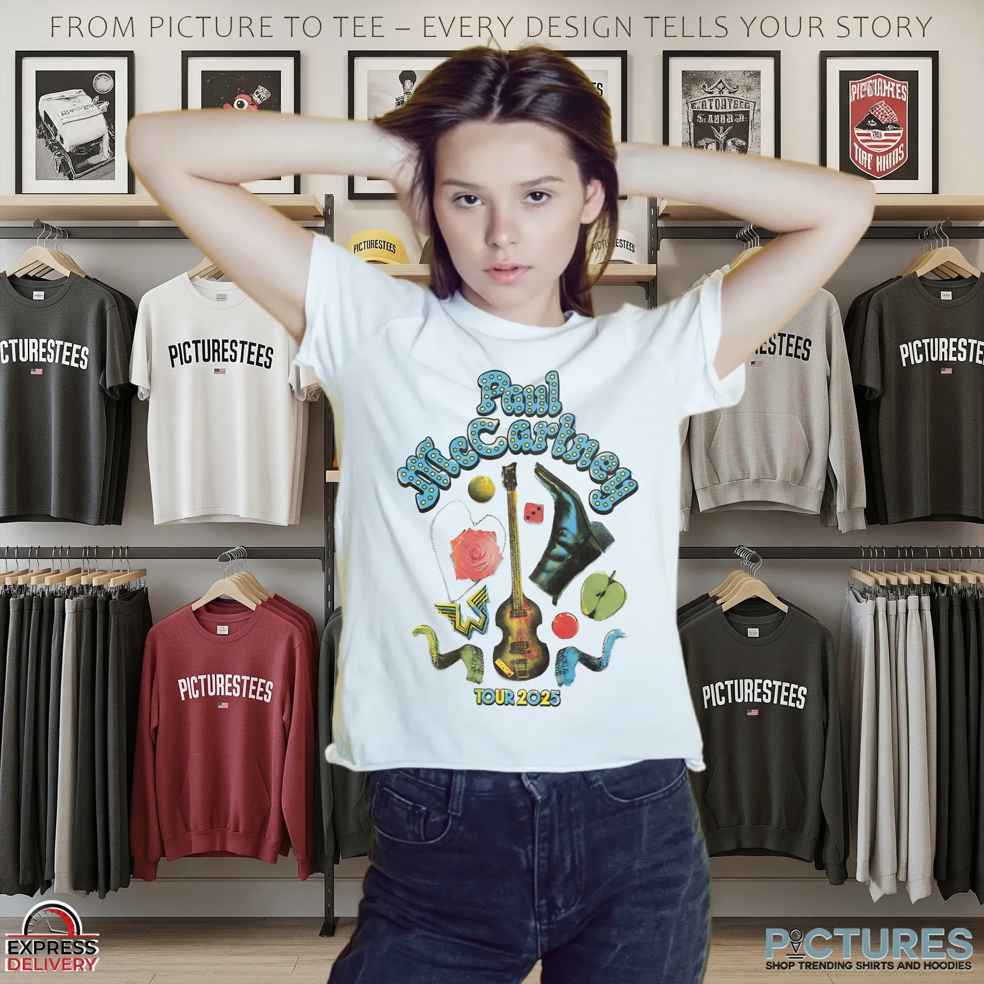 Paul McCartney Got Back Icon 2025 Tour T Shirt