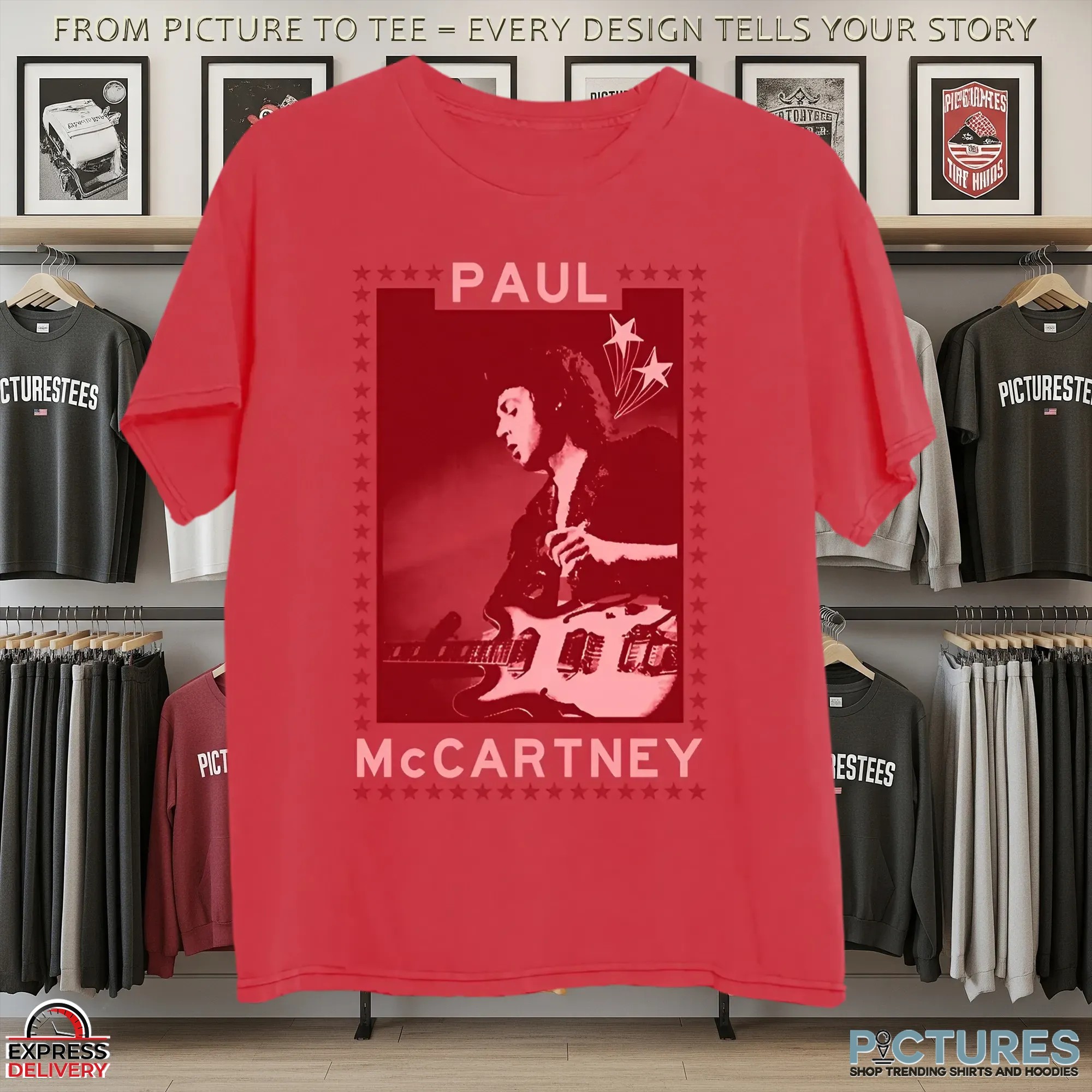 Paul McCartney Got Back Red T Shirt