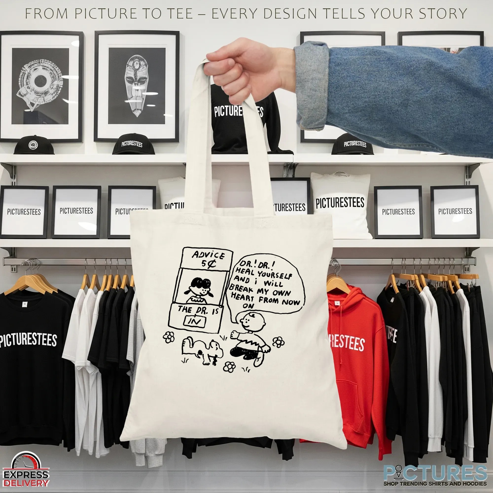Peanuts Charlie Brown Dr Heal Yourself And I Will Break My Ơn Heart From Now On T Shirt