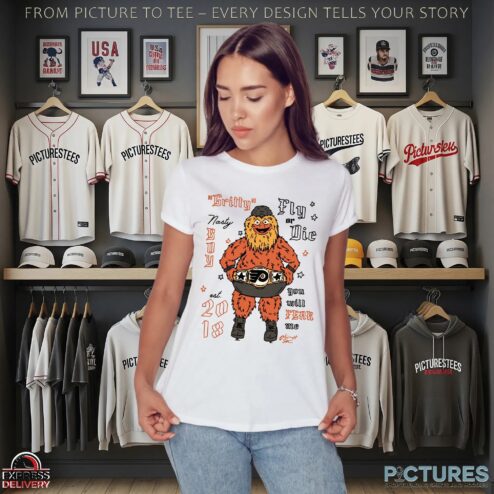 Philadelphia Flyers Gritty Fly Or Die You Will Fear Me Est 2018 Mascot T Shirt