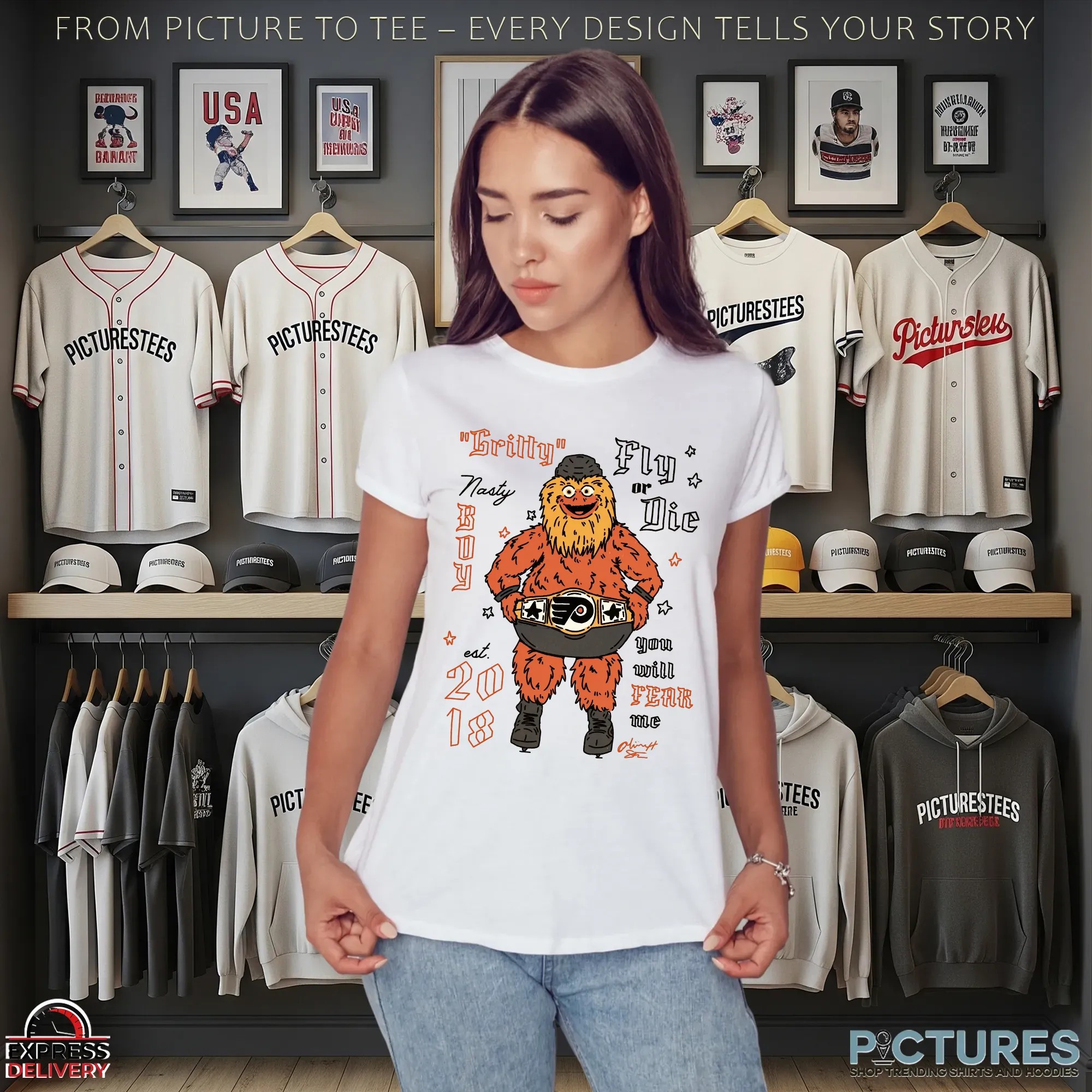Philadelphia Flyers Gritty Fly Or Die You Will Fear Me Est 2018 Mascot T Shirt Philadelphia Flyers Gritty Fly Or Die You Will Fear Me Est 2018 Mascot T Shirt