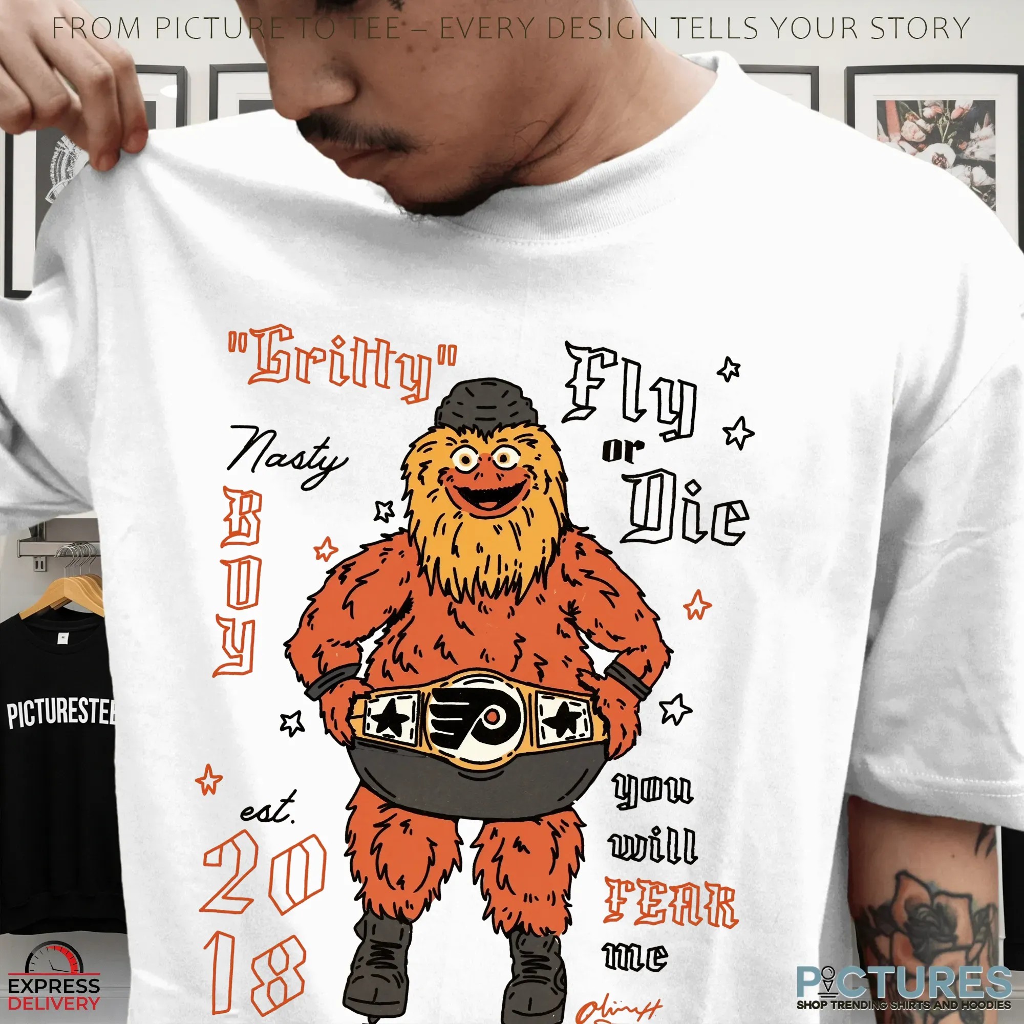 Philadelphia Flyers Gritty Fly Or Die You Will Fear Me Est 2018 Mascot T Shirt Philadelphia Flyers Gritty Fly Or Die You Will Fear Me Est 2018 Mascot T Shirt