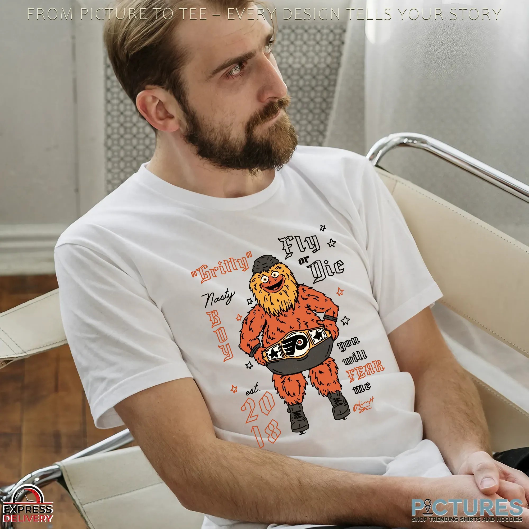 Philadelphia Flyers Gritty Fly Or Die You Will Fear Me Est 2018 Mascot T Shirt Philadelphia Flyers Gritty Fly Or Die You Will Fear Me Est 2018 Mascot T Shirt