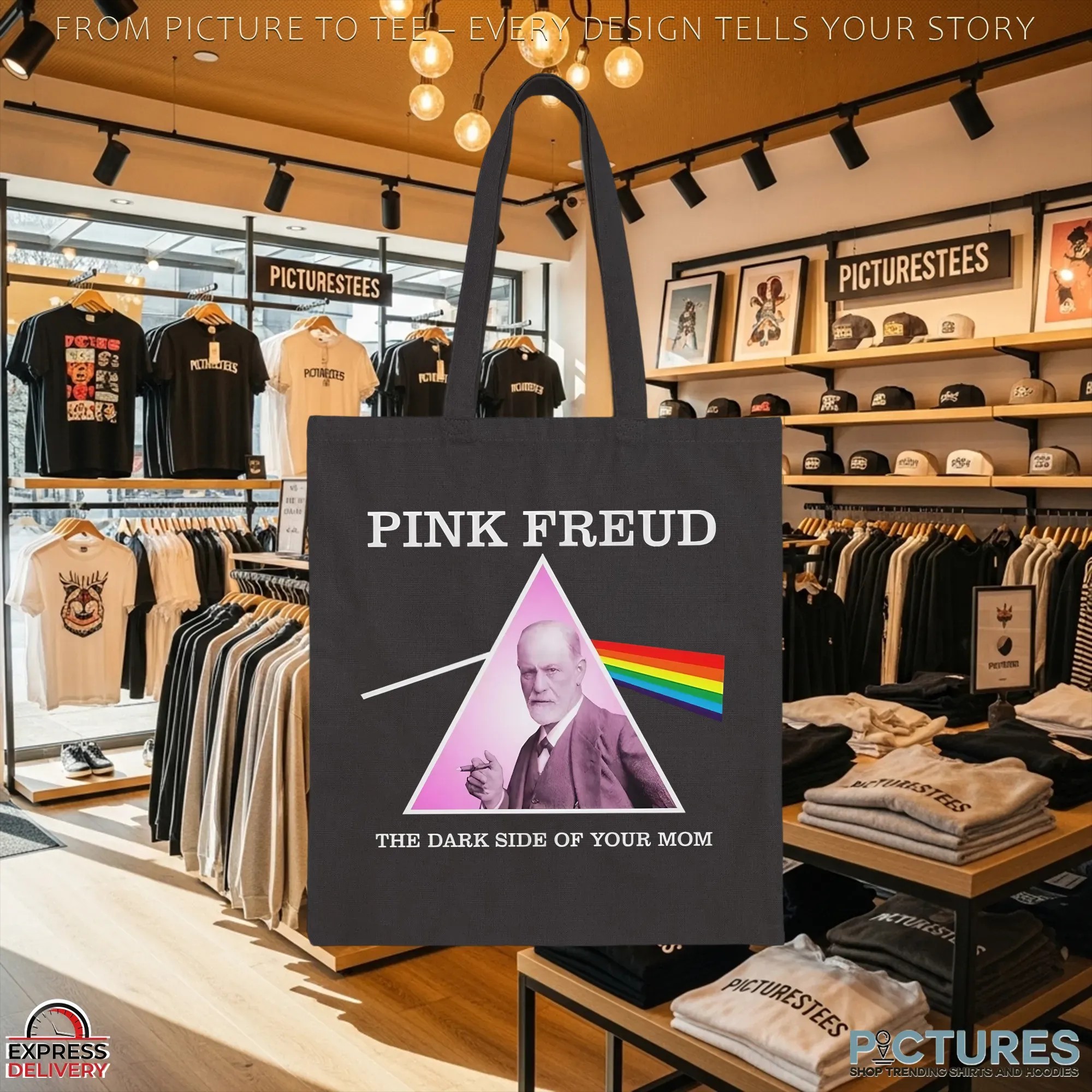 Pink Freud Dark Side Of Your Mom Pink Floyd Style T Shirt Pink Freud Dark Side Of Your Mom Pink Floyd Style T Shirt