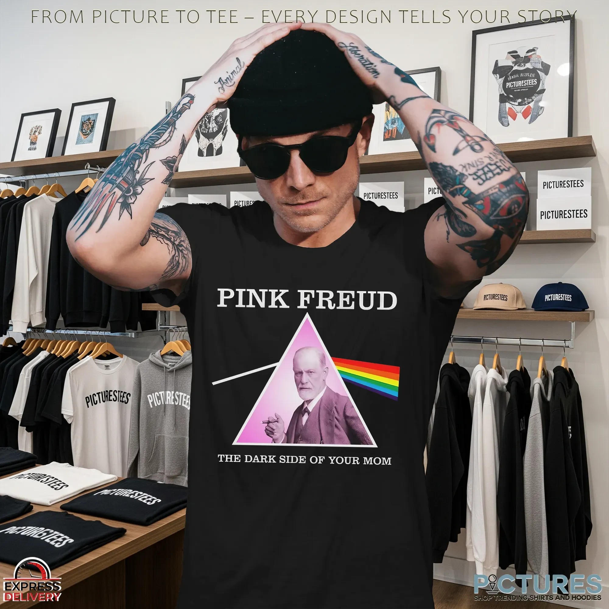Pink Freud Dark Side Of Your Mom Pink Floyd Style T Shirt Pink Freud Dark Side Of Your Mom Pink Floyd Style T Shirt