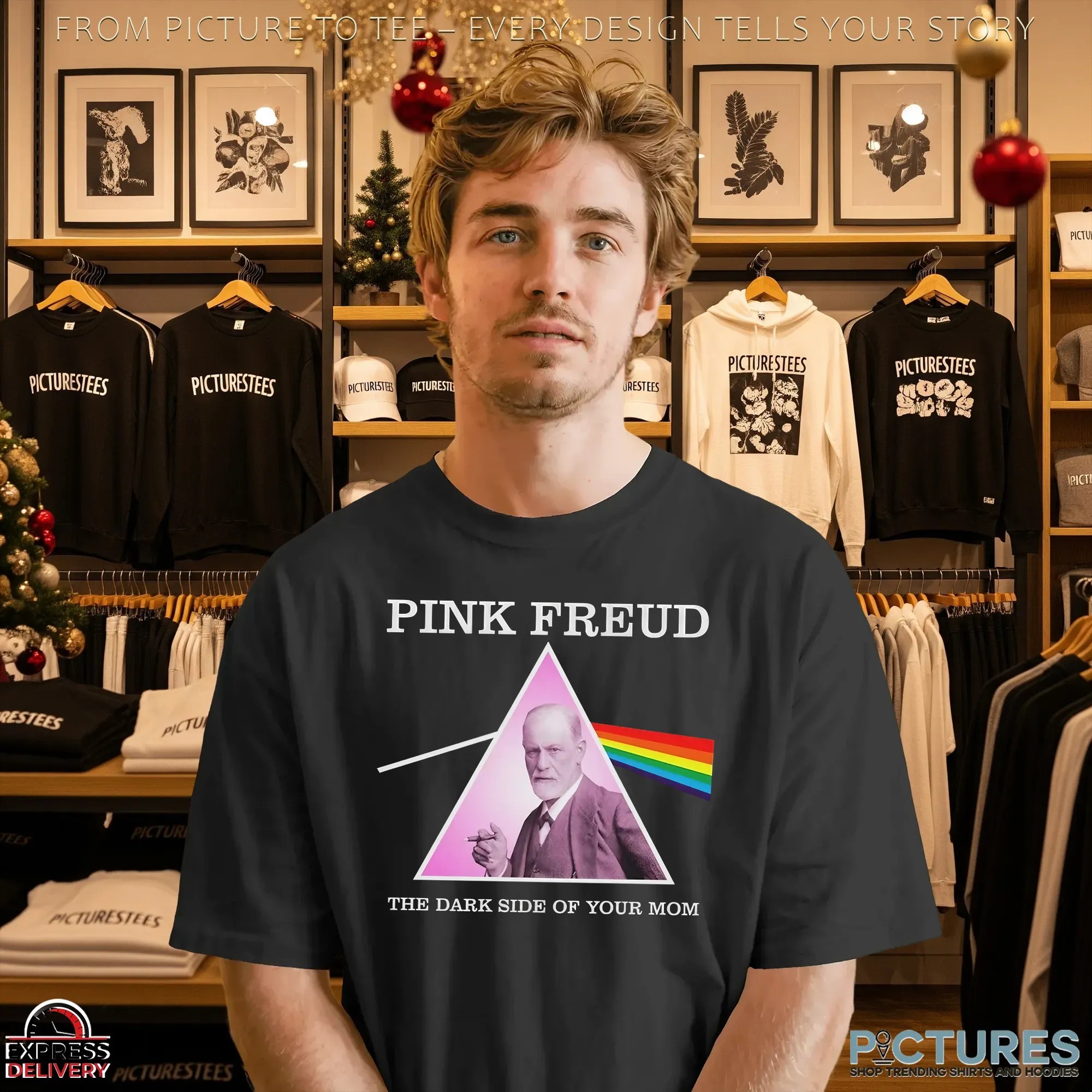 Pink Freud Dark Side Of Your Mom Pink Floyd Style T Shirt Pink Freud Dark Side Of Your Mom Pink Floyd Style T Shirt