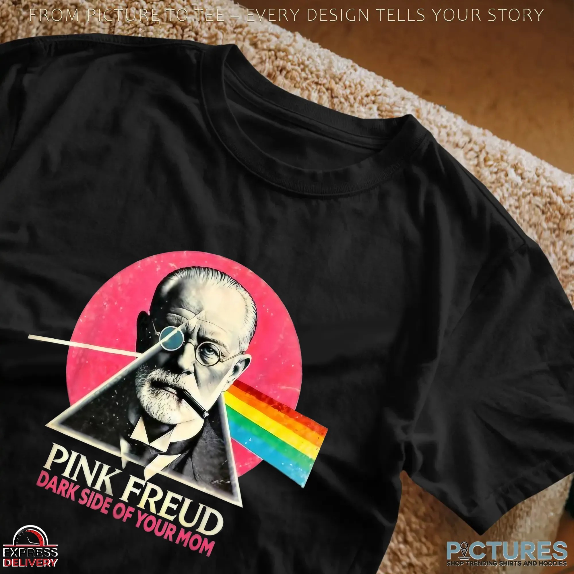Pink Freud Dark Side of Your Mom Psychology T Shirt Pink Freud Dark Side of Your Mom Psychology T Shirt