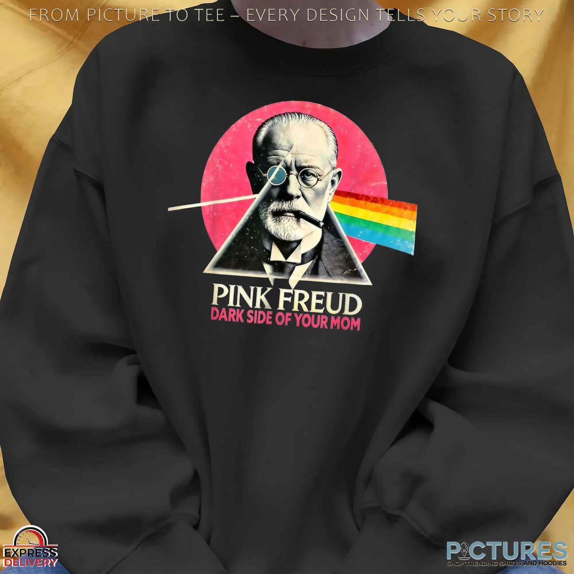 Pink Freud Dark Side of Your Mom Psychology T Shirt Pink Freud Dark Side of Your Mom Psychology T Shirt