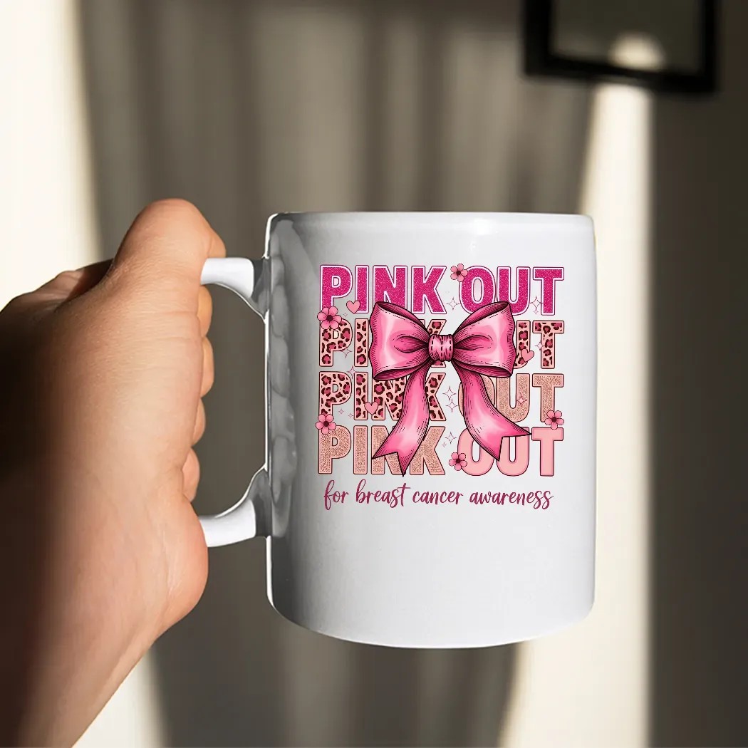 Pink Out For Breast Cancer Awareness Bow October T Shirt Pink Out For Breast Cancer Awareness Bow October T Shirt