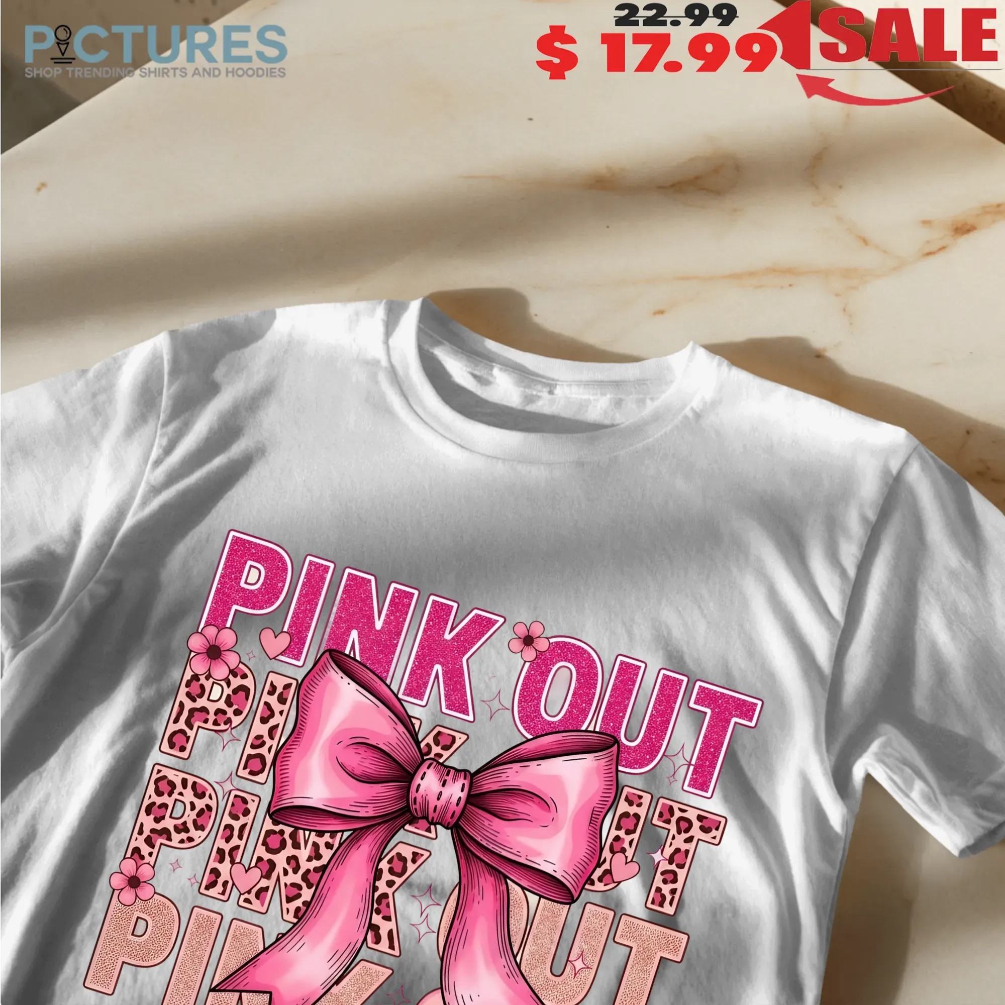 Pink Out For Breast Cancer Awareness Bow October T Shirt Pink Out For Breast Cancer Awareness Bow October T Shirt