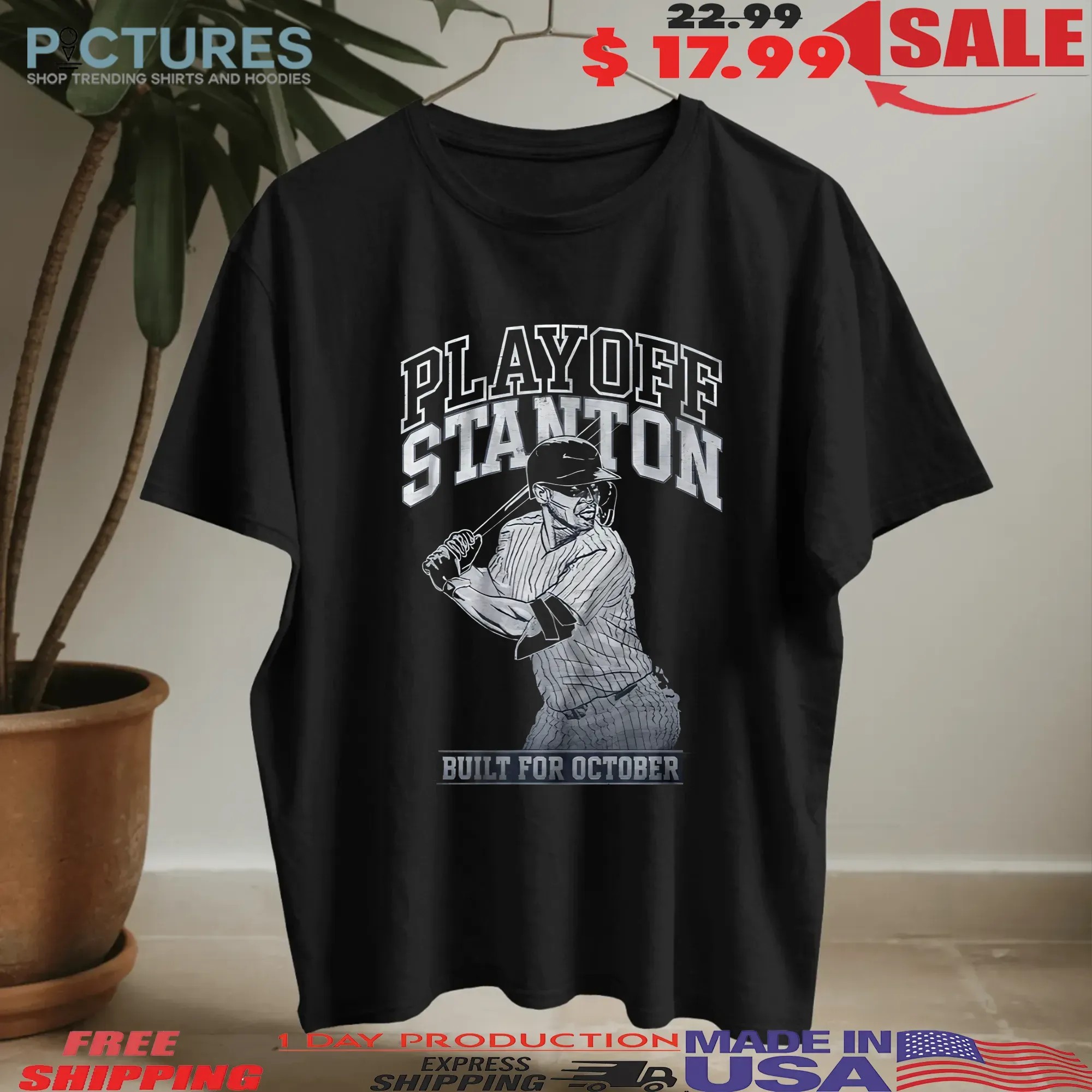 Playoff Stanton Built For October Vintage T-shirt