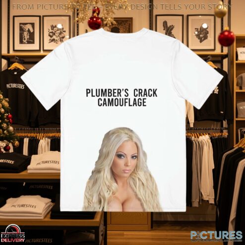 Plumber's Crack Camouflage Butt Meme T Shirt