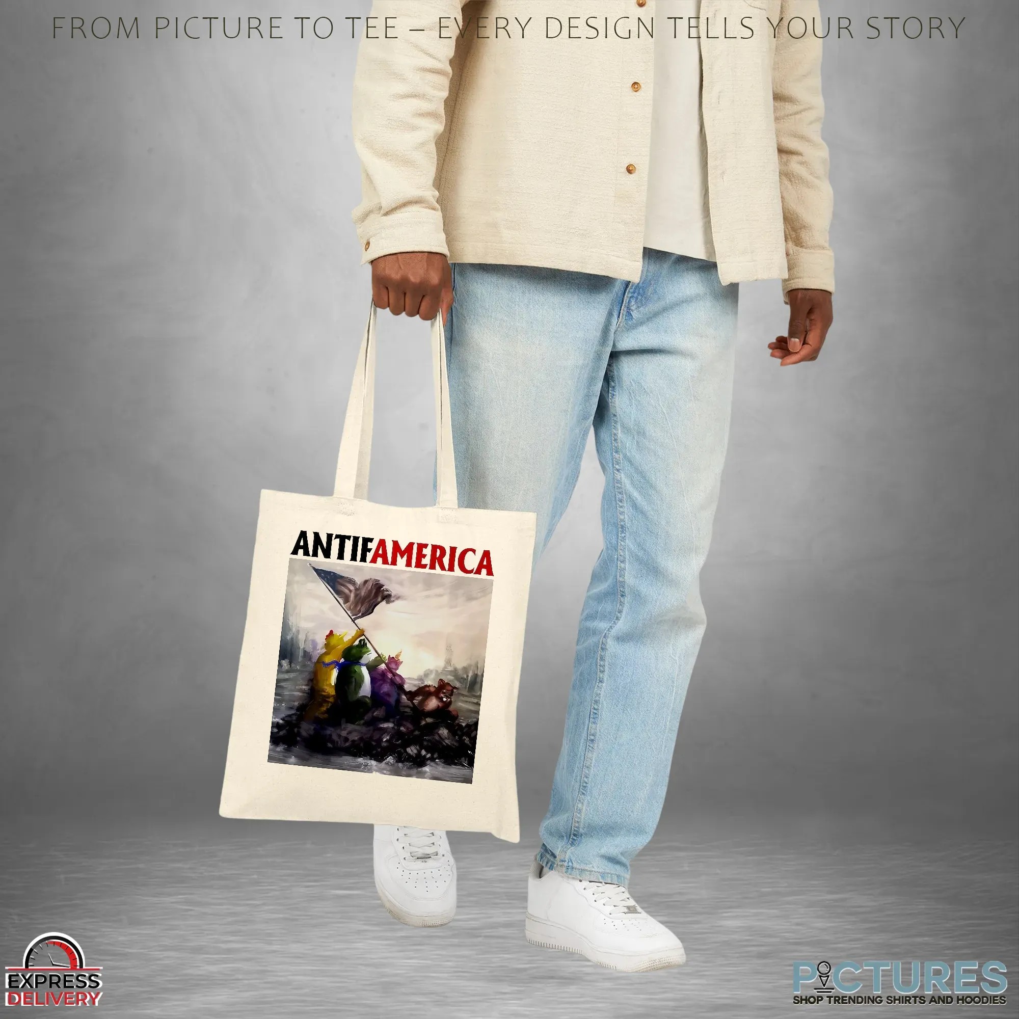 Portland Frog Antifamerica Paint Iwo Jima Flag-raising Parody T Shirt