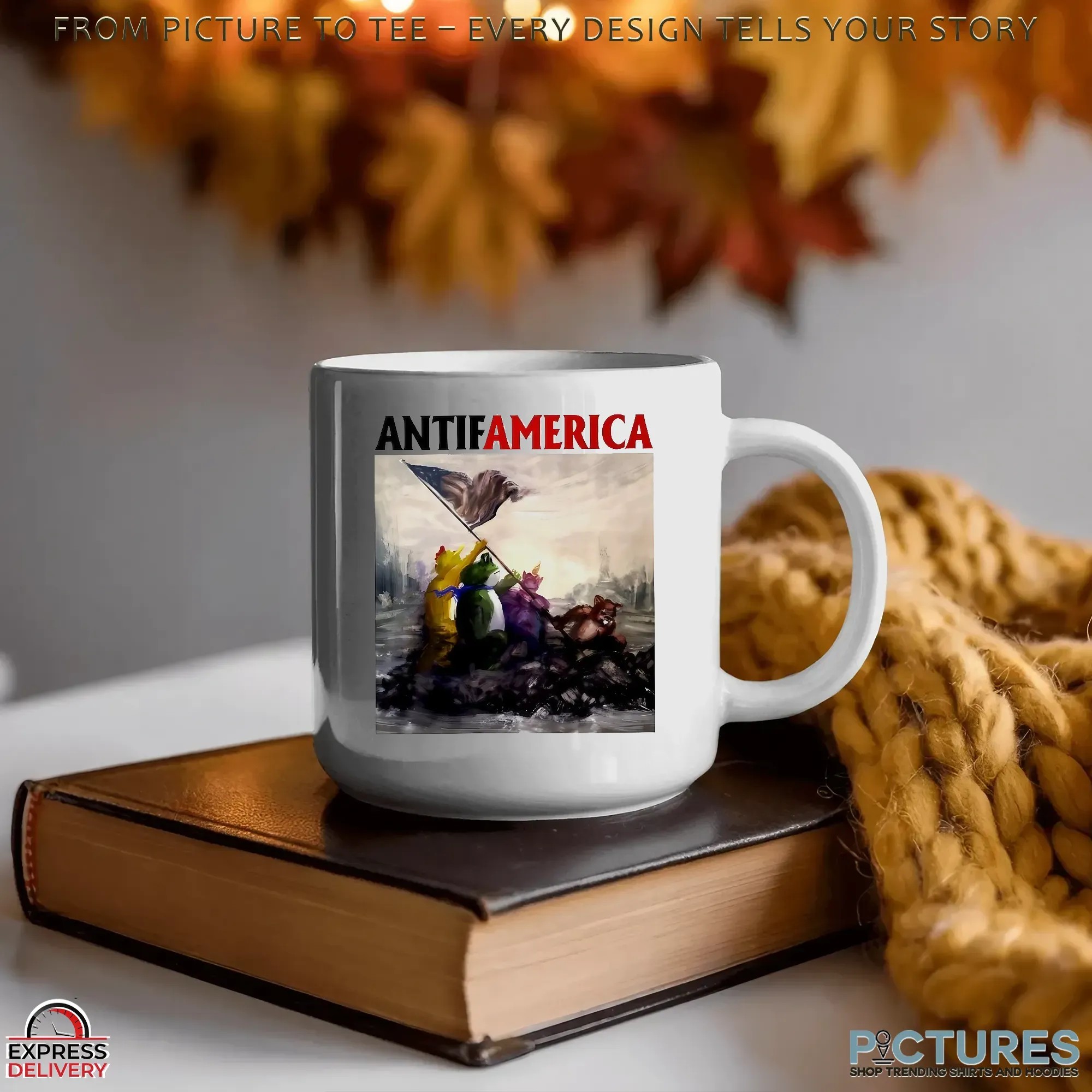 Portland Frog Antifamerica Paint Iwo Jima Flag-raising Parody T Shirt