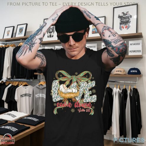 Preppy Christian Christmas Baby Jesus T Shirt