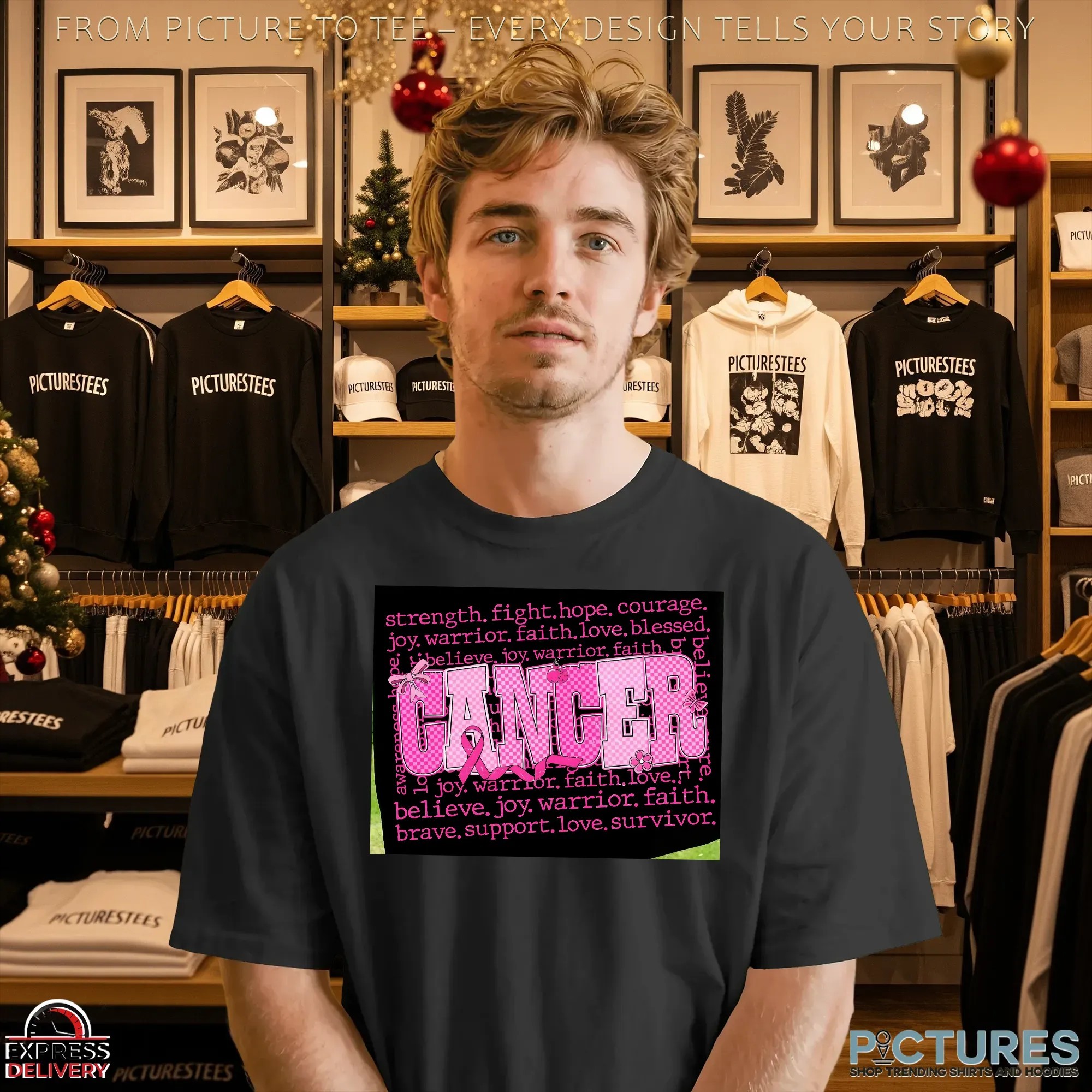 Preppy Pink Bow Breast Cancer, Together We Fight, In October We Wear Pink, Coquette Breast Cancer Awareness, Pink Ribbon T Shirt