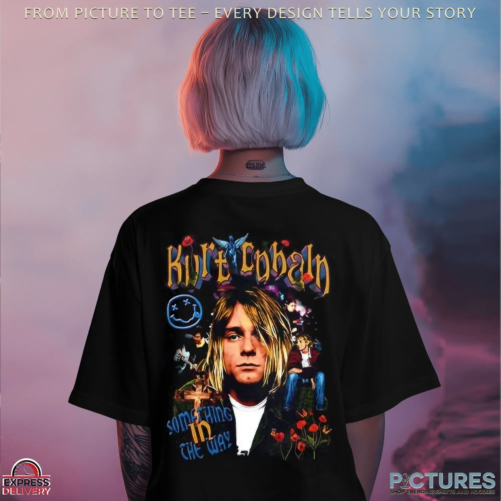 RIP Kurt Cobain Nirvana 1962 1994 Something In The Way Memorial T Shirt