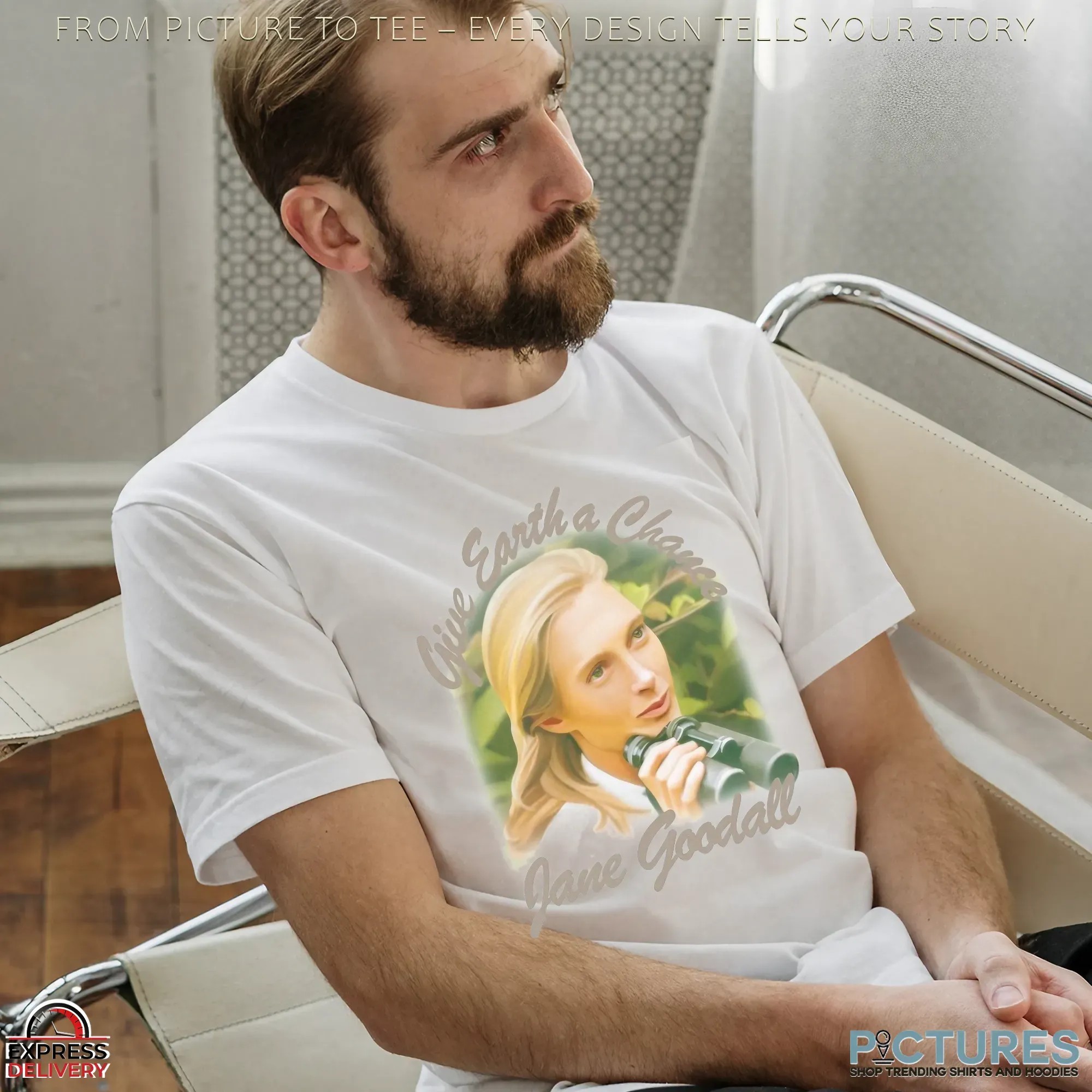 RIP Jane Goodall Give Earth A Chance 2025 Memorial T Shirt