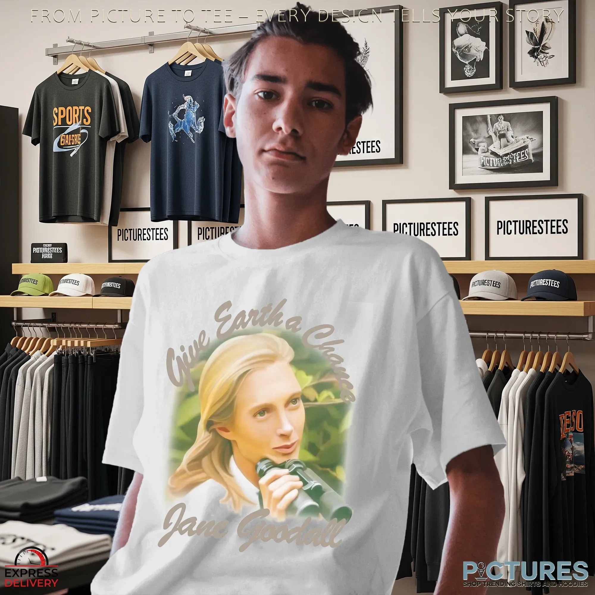 RIP Jane Goodall Give Earth A Chance 2025 Memorial T Shirt
