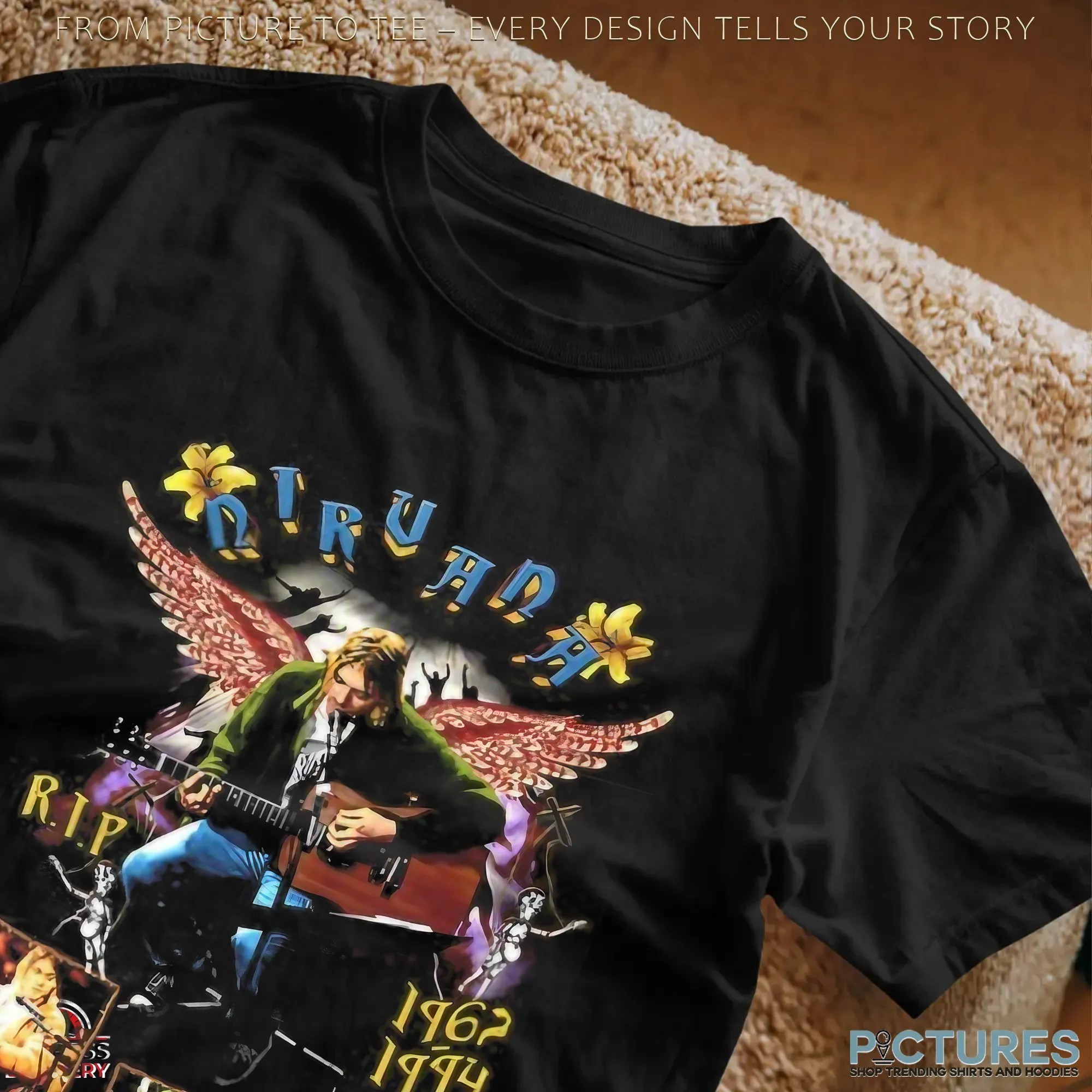 RIP Kurt Cobain Nirvana 1962 1994 Something In The Way Memorial T Shirt
