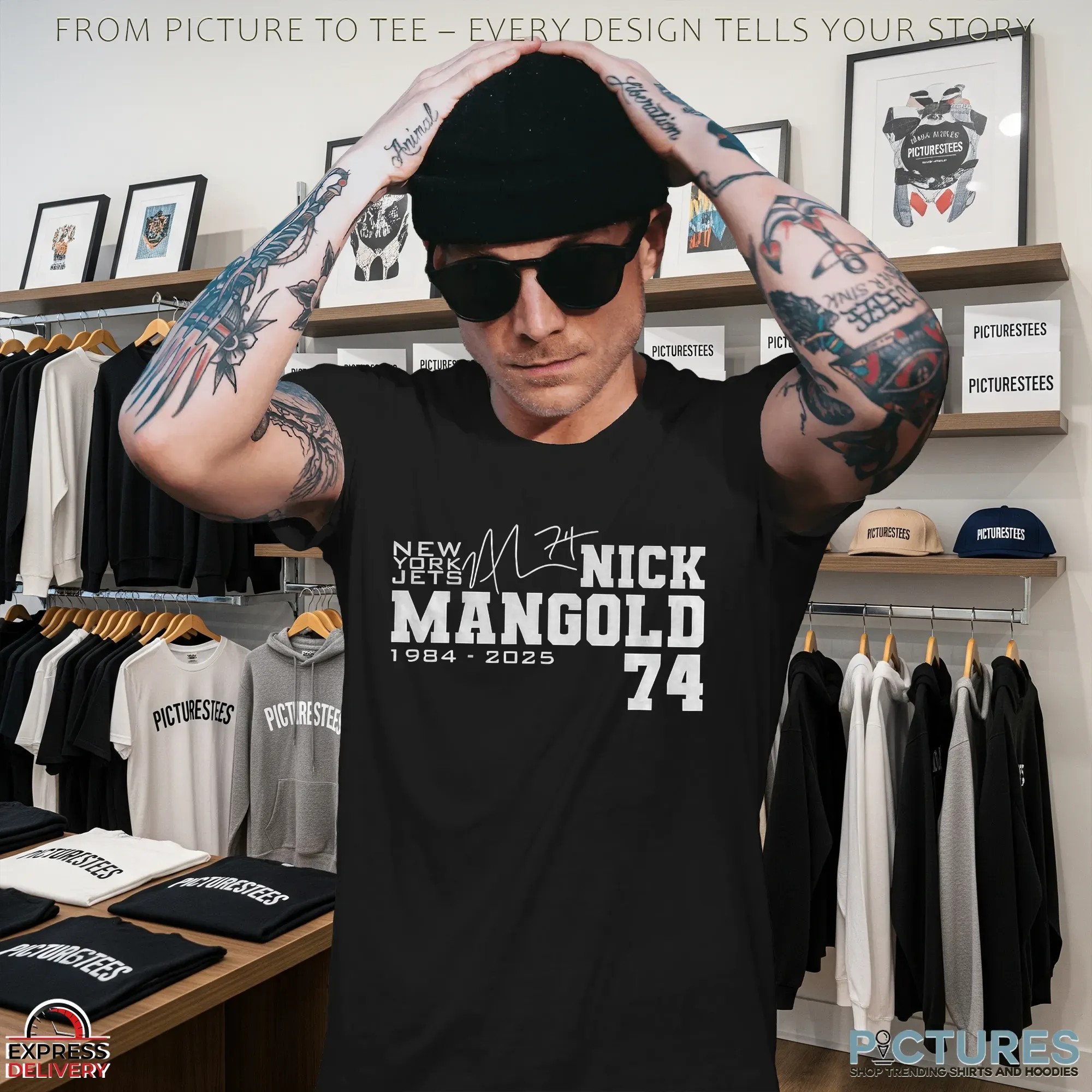 RIP Nick Mangold 74 New York Jets NFL Football RIP 1984 2025 signature T Shirt