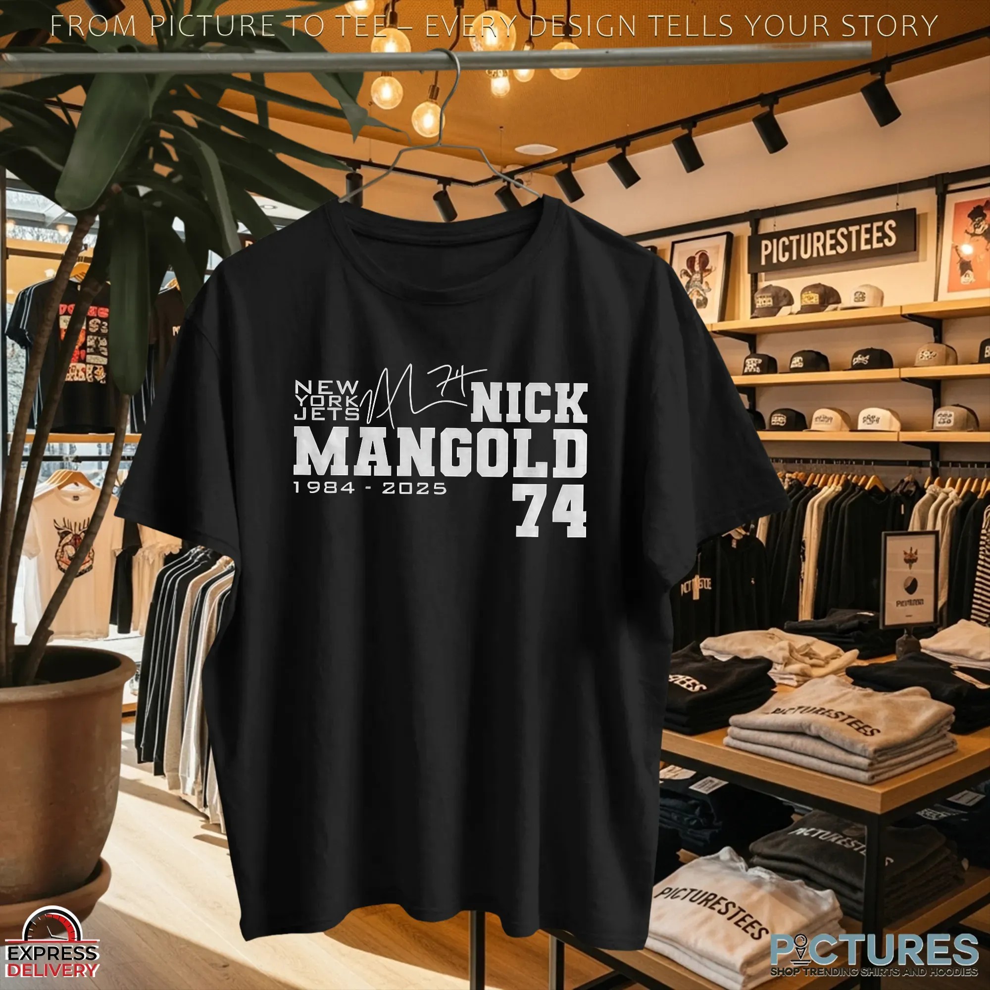 RIP Nick Mangold 74 New York Jets NFL Football RIP 1984 2025 signature T Shirt RIP Nick Mangold 74 New York Jets NFL Football RIP 1984 2025 signature T Shirt